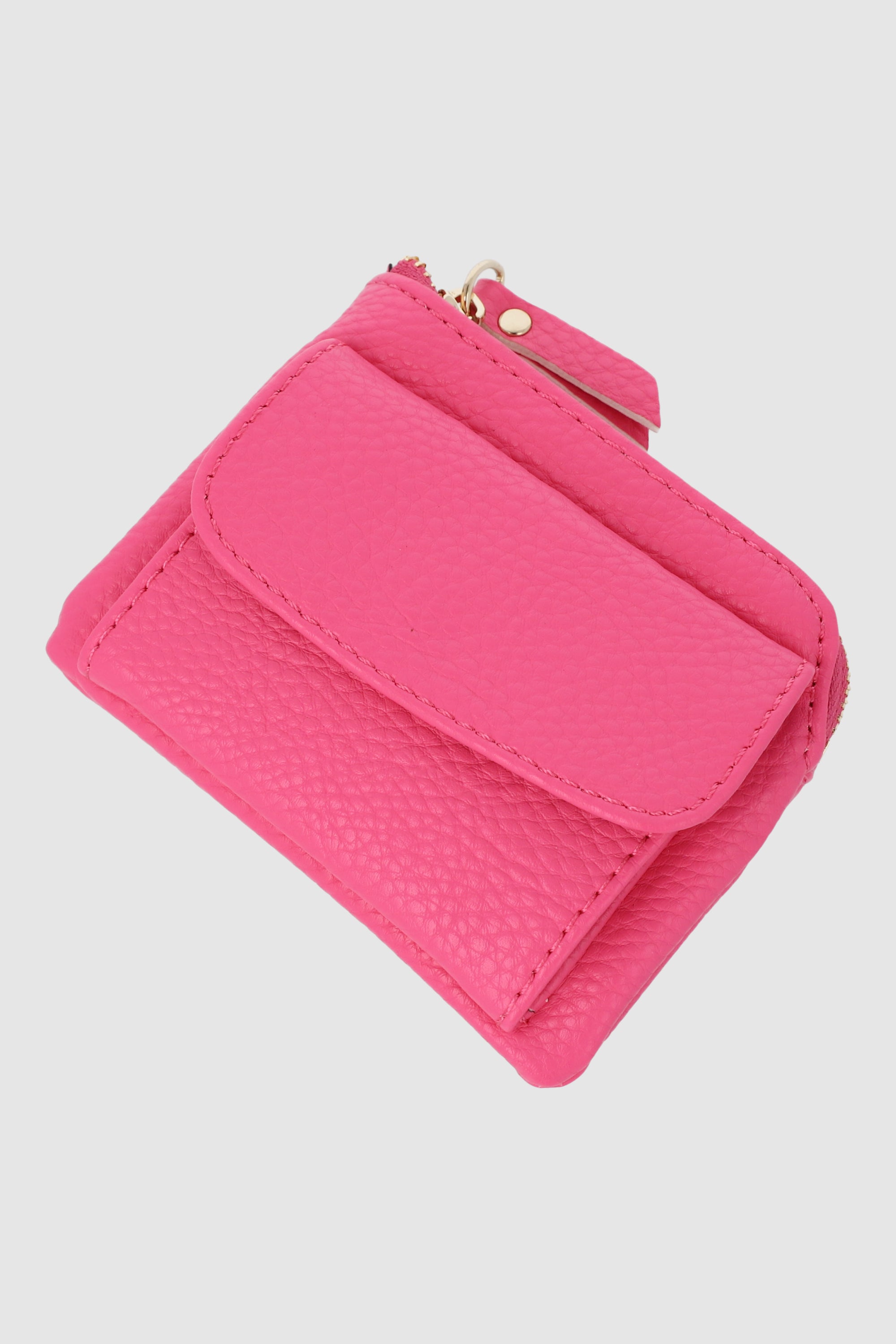 Cartera pequeña textura monedero ROSA