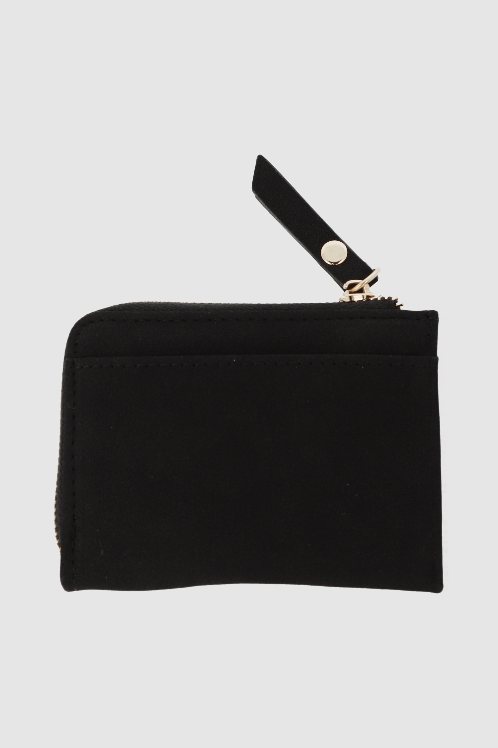 Cartera pequeña suede cierre NEGRO