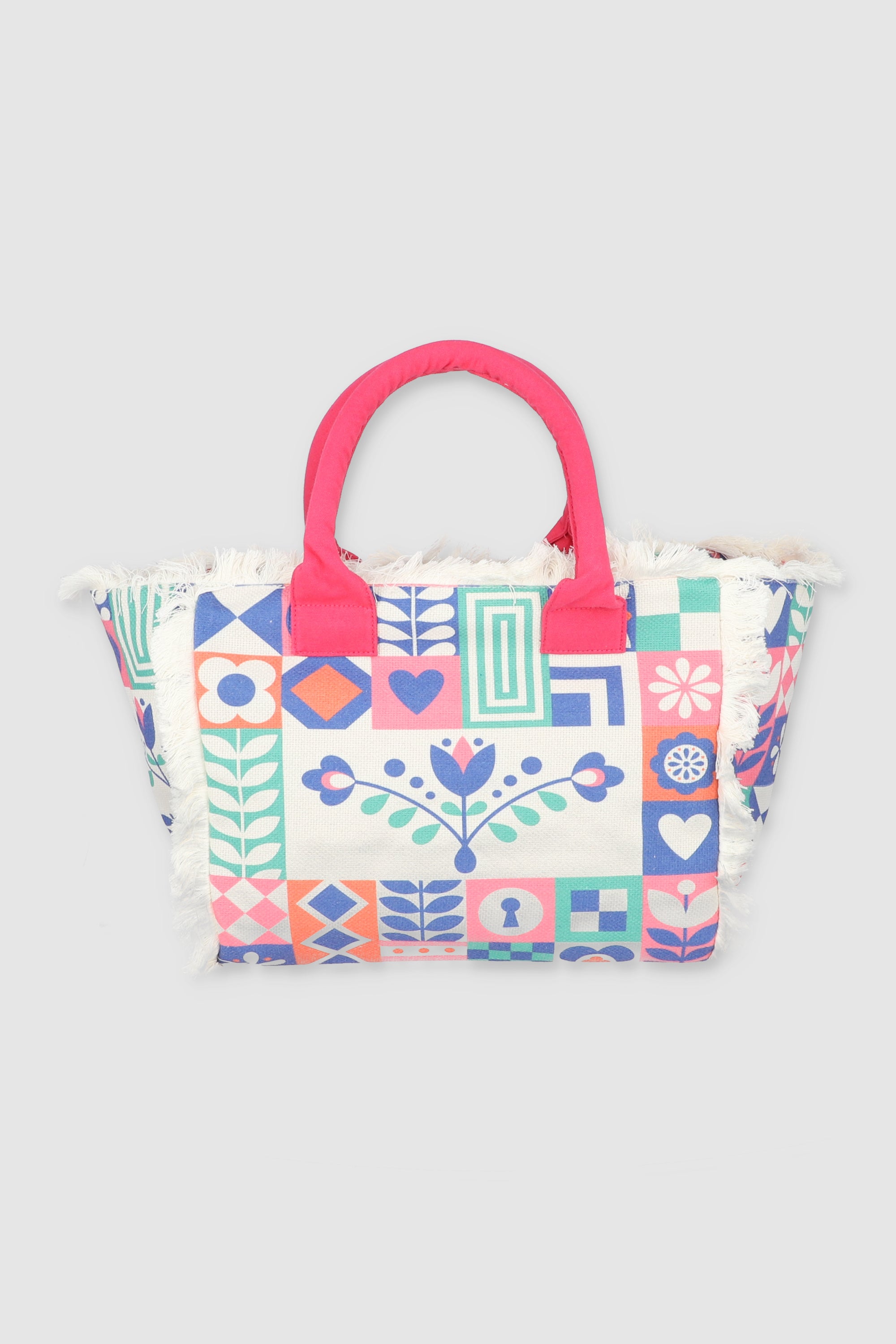 Bolsa tote deshilada azulejos AZUL