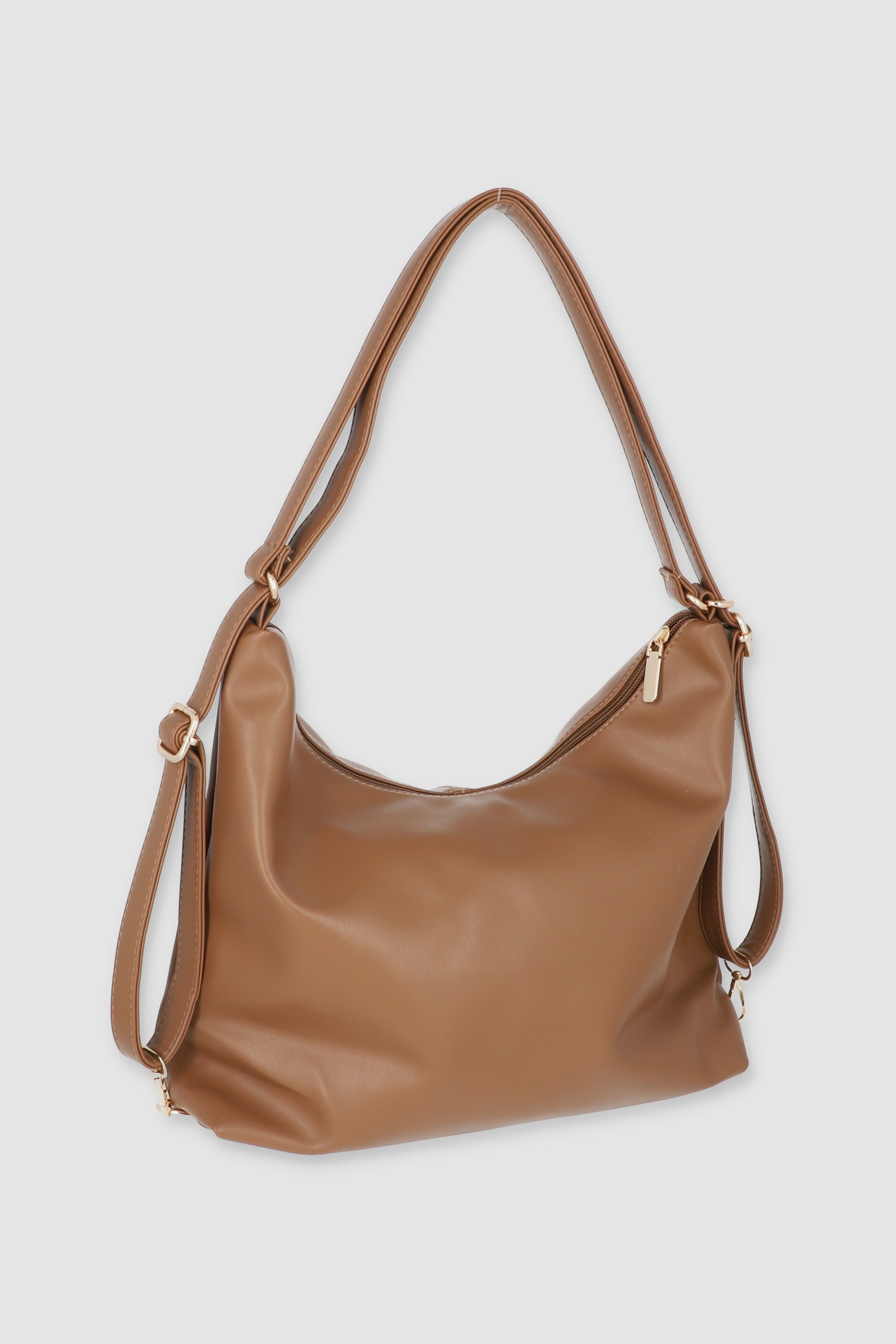 Bolsa grande suave sencilla TAUPE