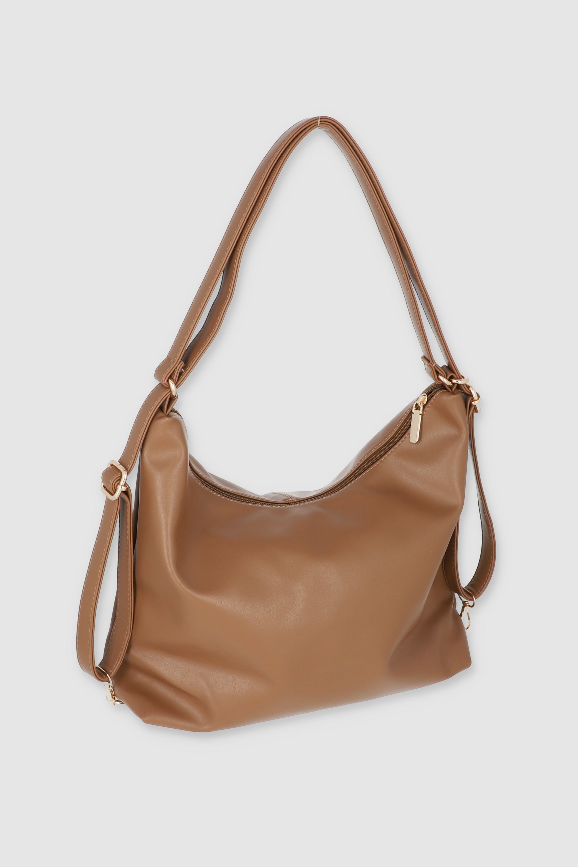 Bolsa grande suave sencilla TAUPE