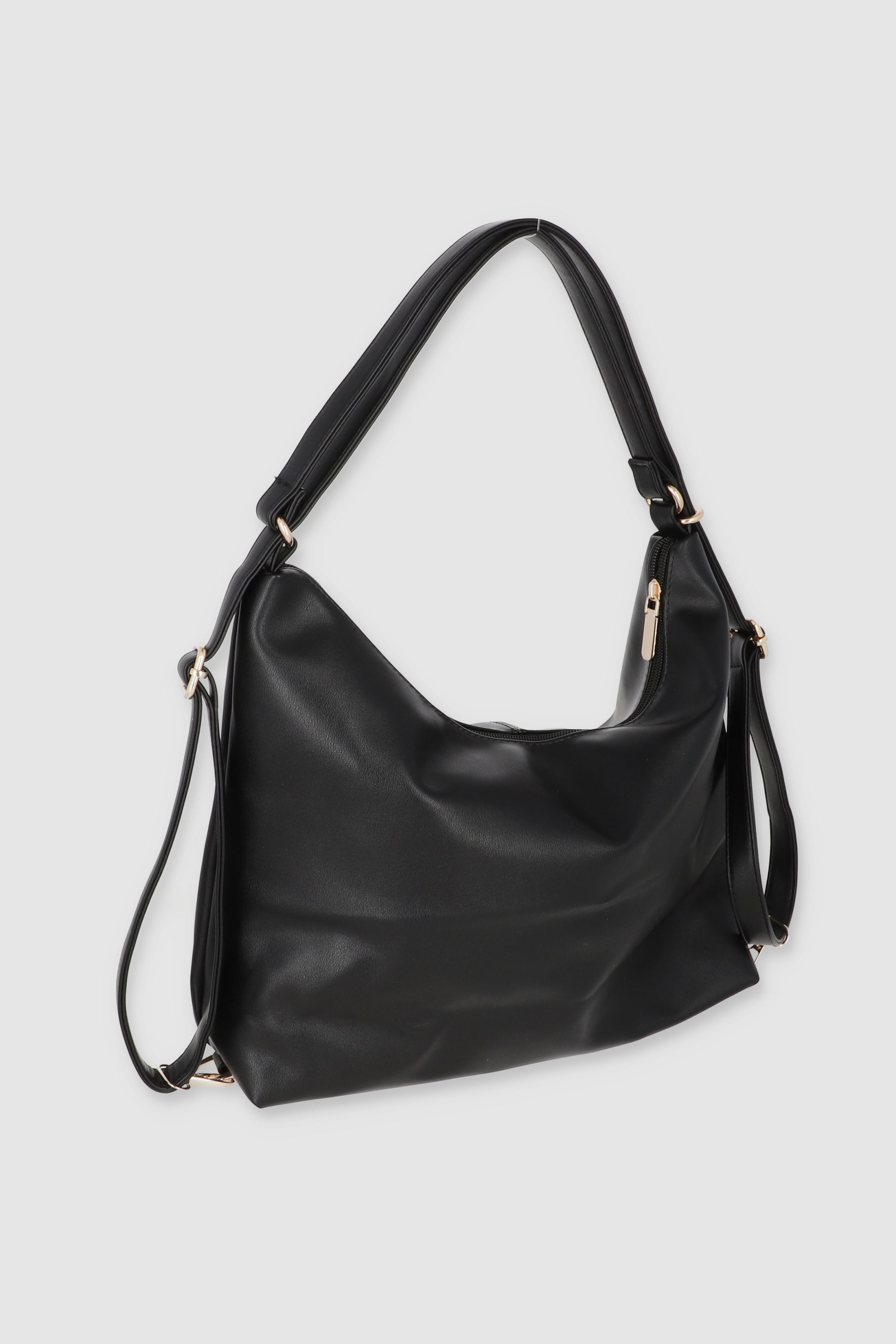 Bolsa grande suave sencilla NEGRO