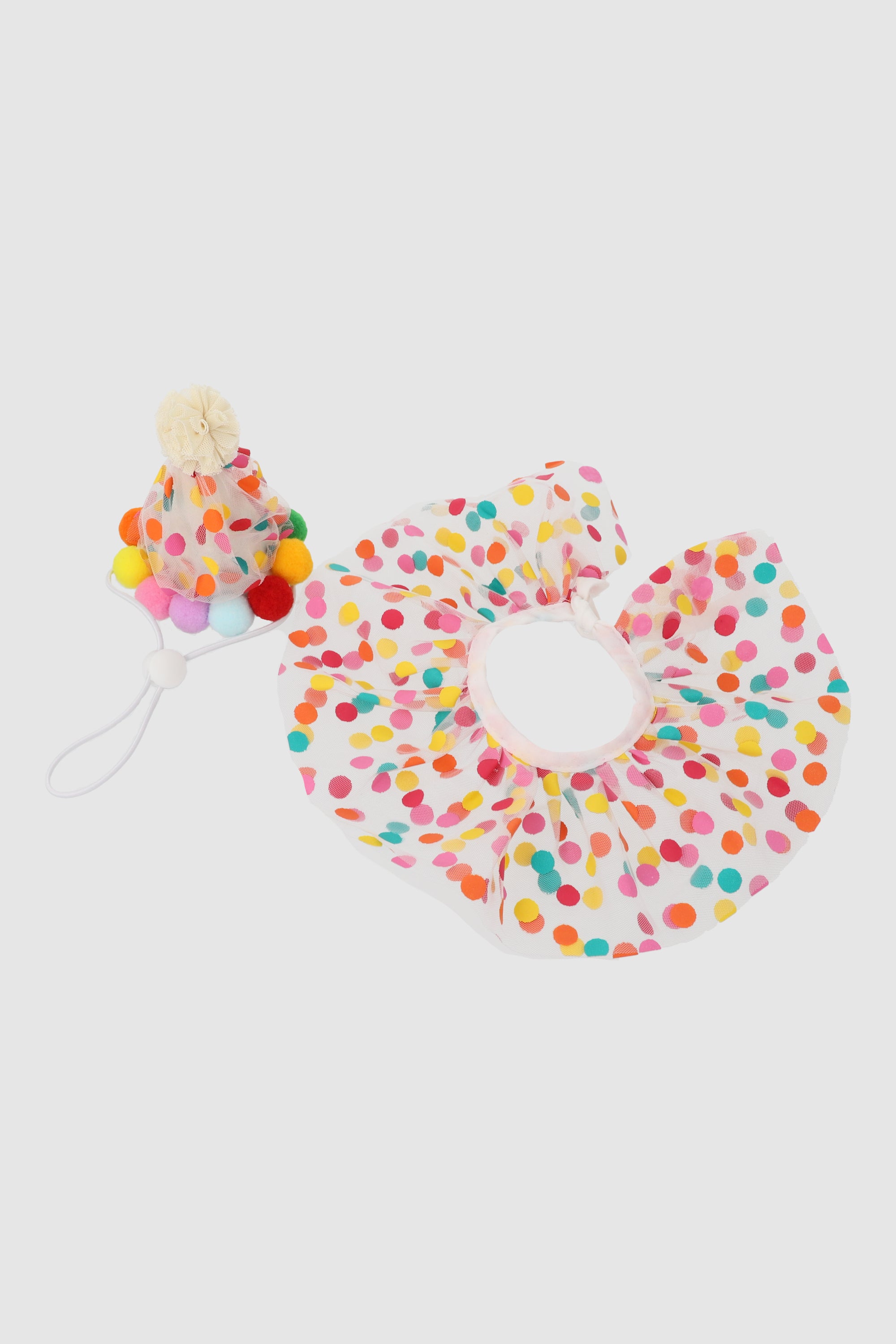 Set fiesta mascota gorro y falda MULTICOLOR