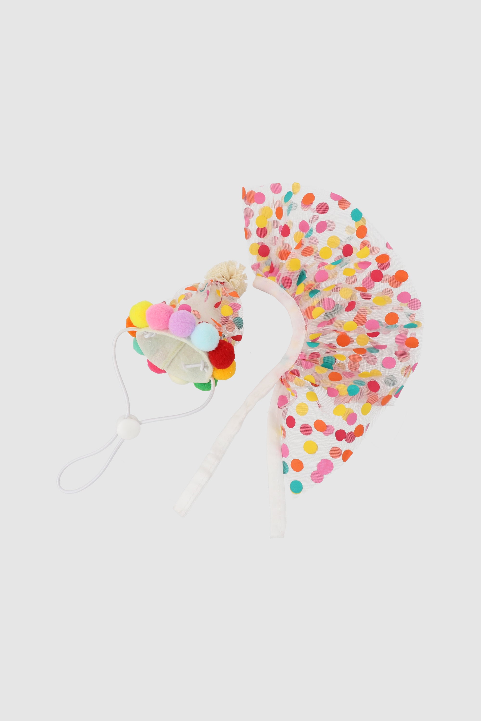 Set fiesta mascota gorro y falda MULTICOLOR