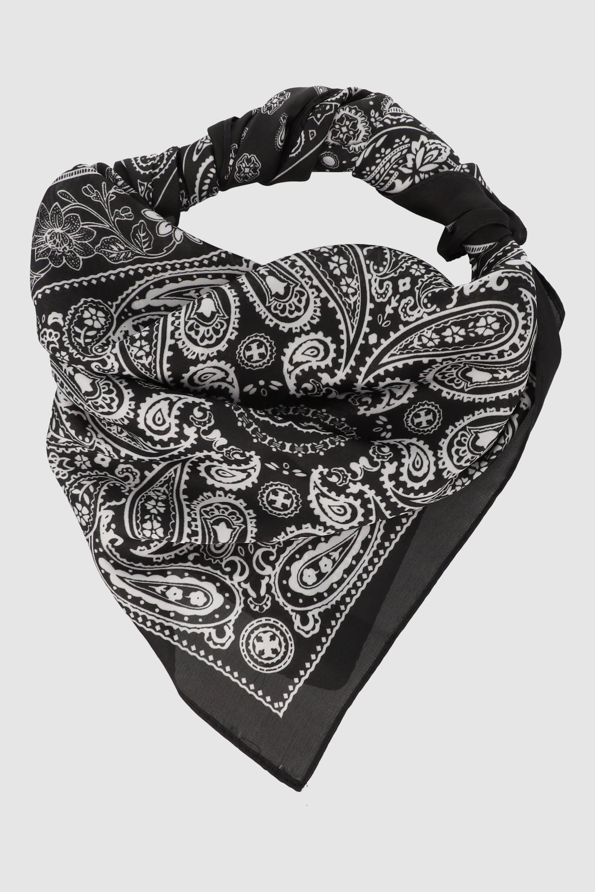 Pañuelo bandana paisleys NEGRO