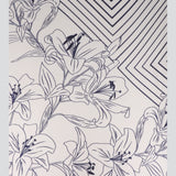Pañuelo rayas flores