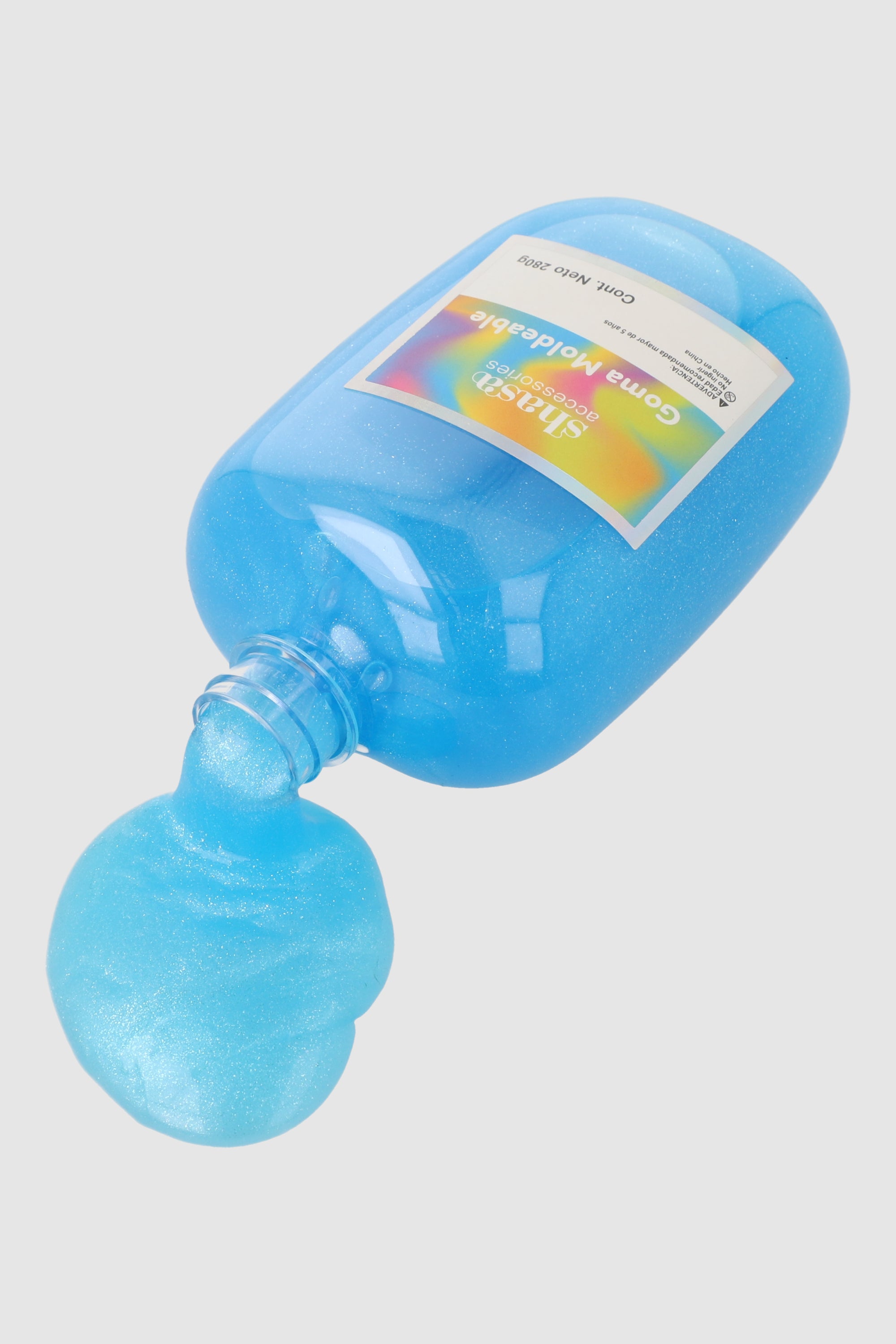 Slime botella color sencilla AZUL