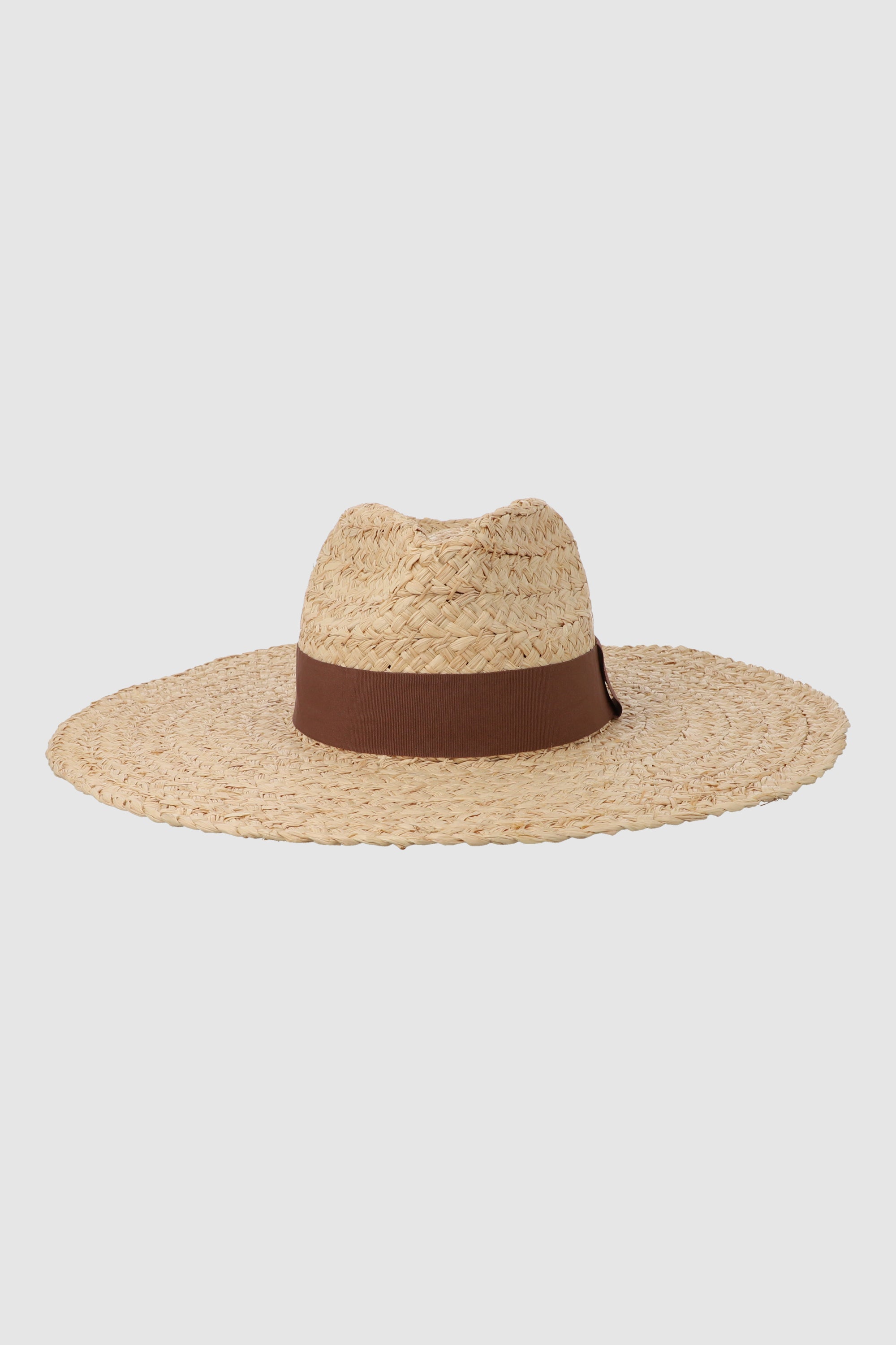 Sombrero floppy tejido trenza CAFE