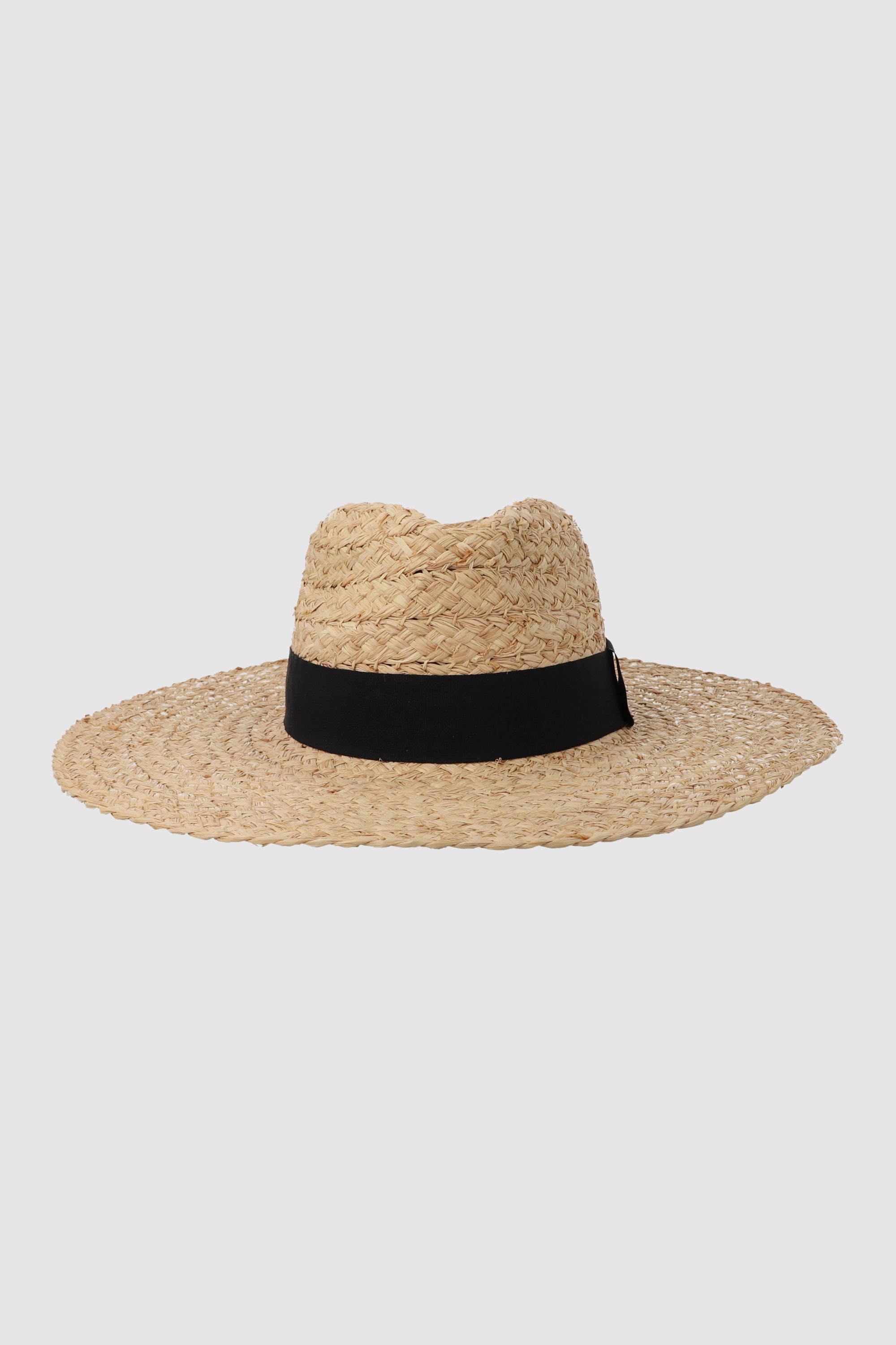 Sombrero floppy tejido trenza NEGRO