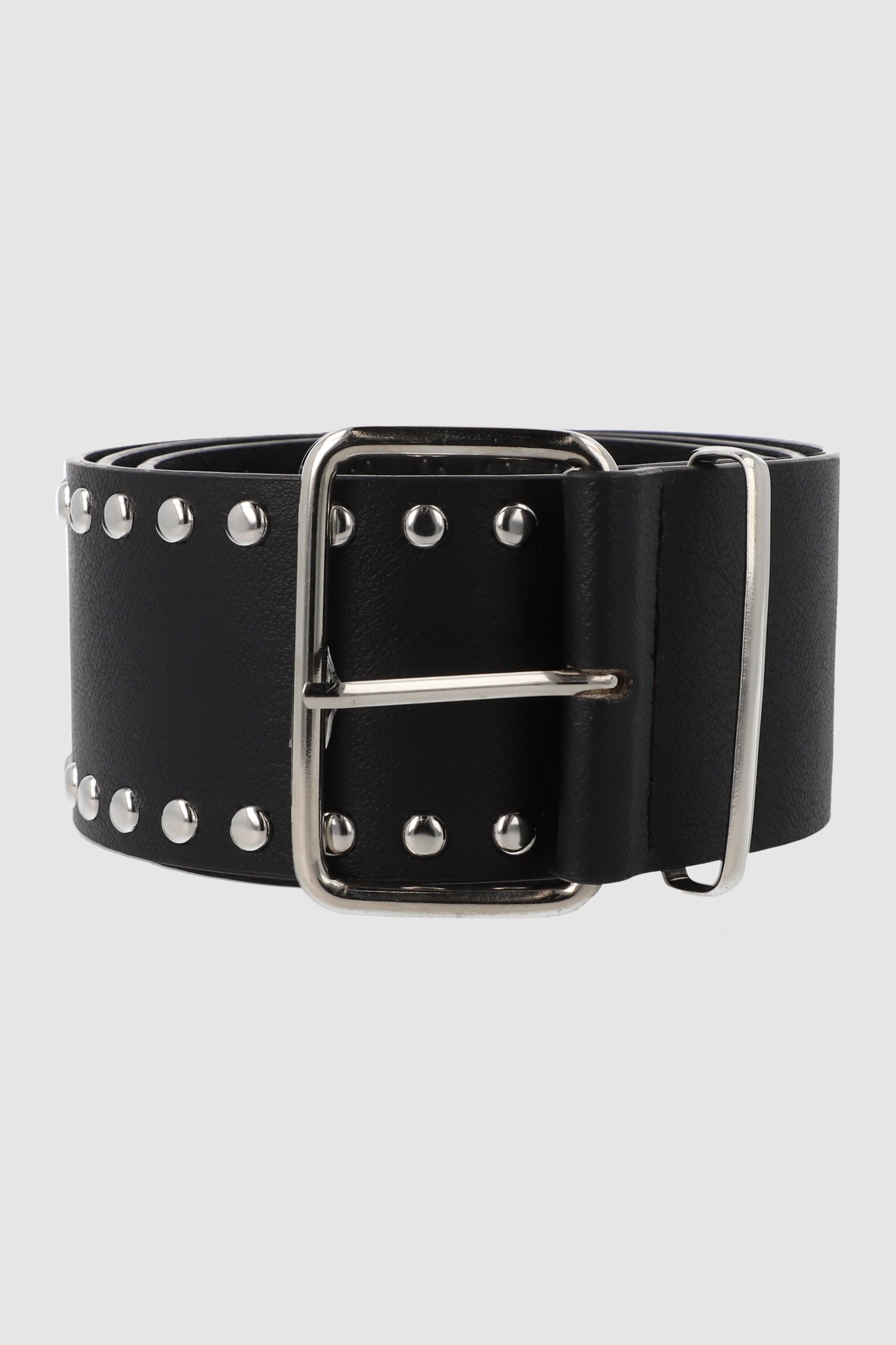 Cinturon ancho studs doble NEGRO