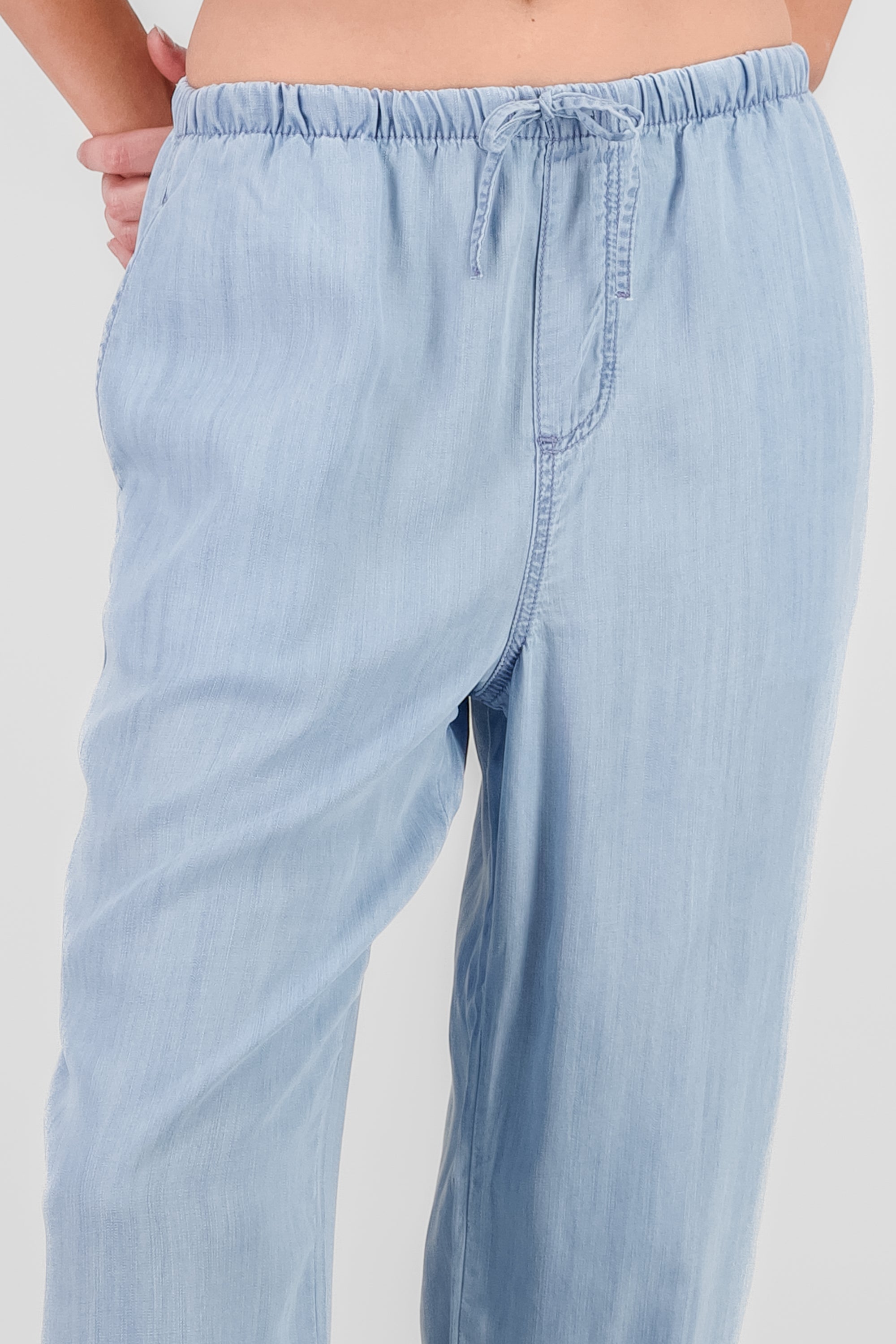 Pantalón fluido jareta LIGHT WASH