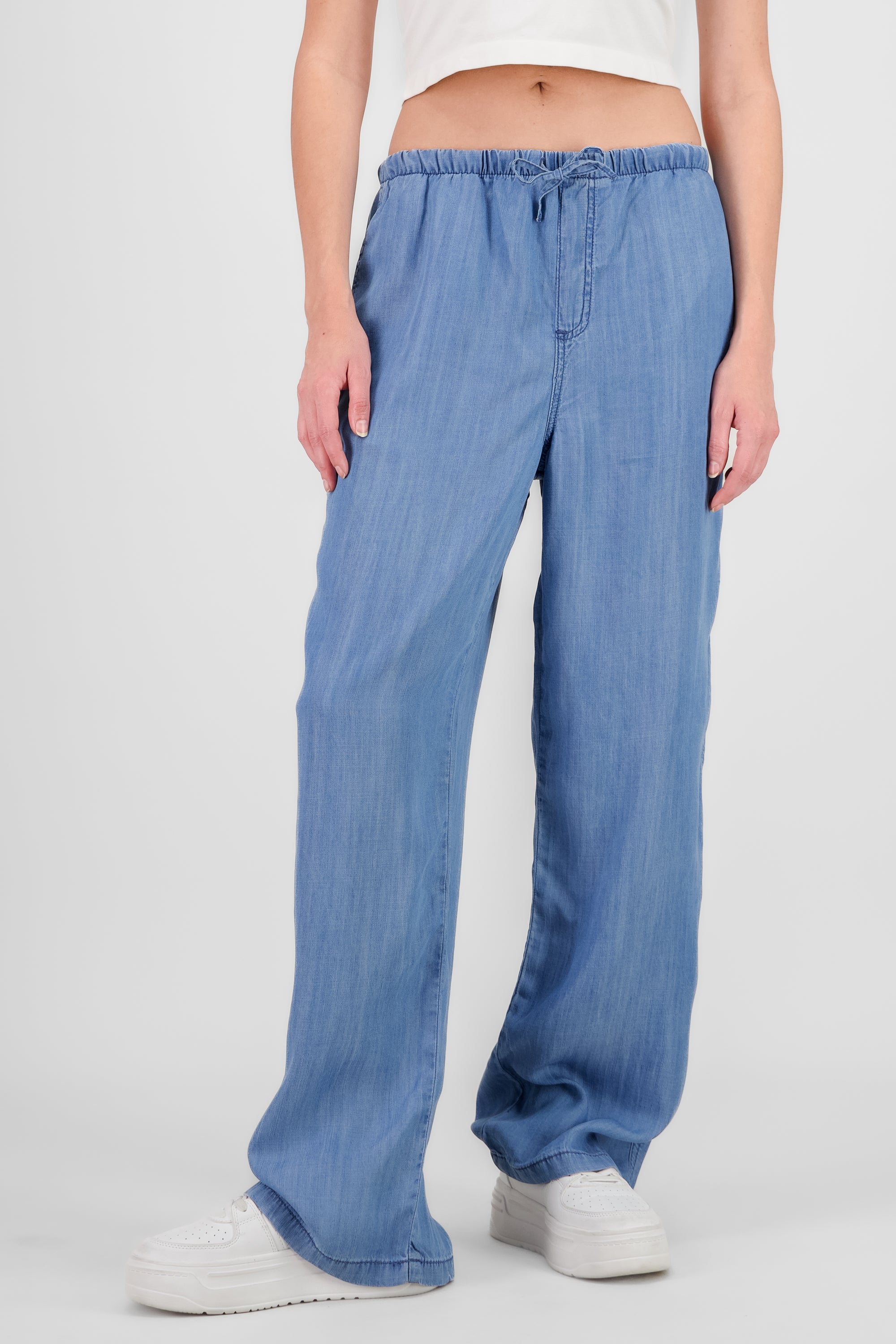 Pantalón fluido jareta MEDIUM WASH