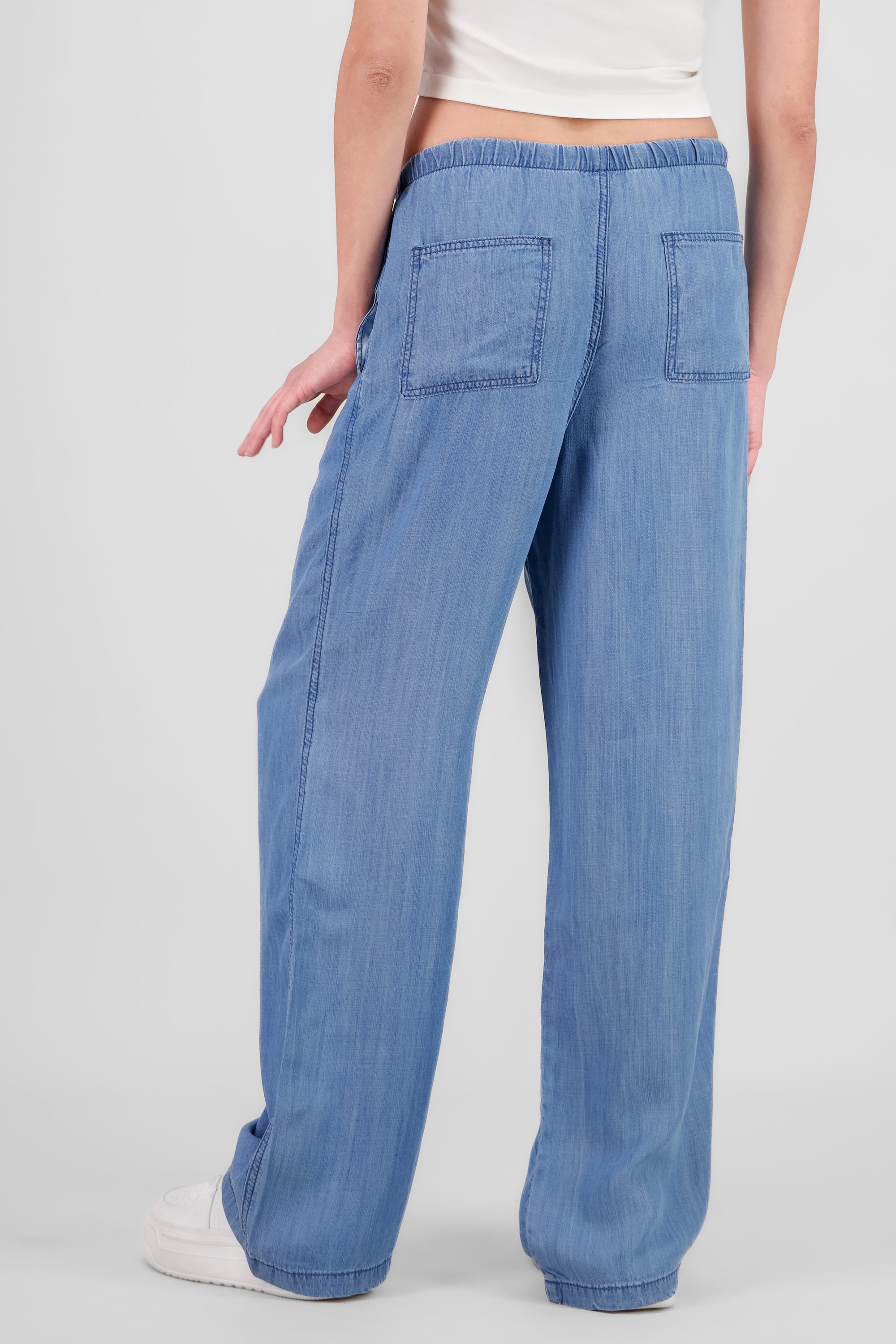 Pantalón fluido jareta MEDIUM WASH