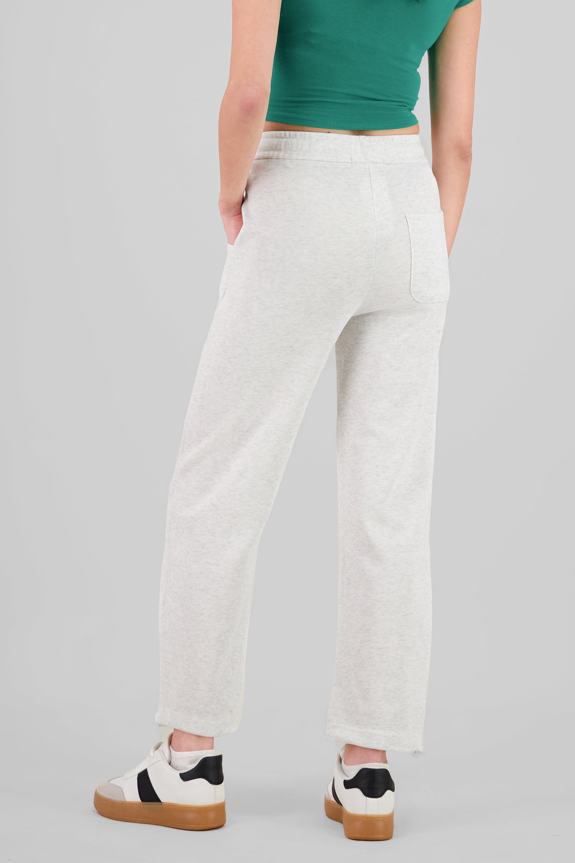 Pantalon amplio liso BLANCO