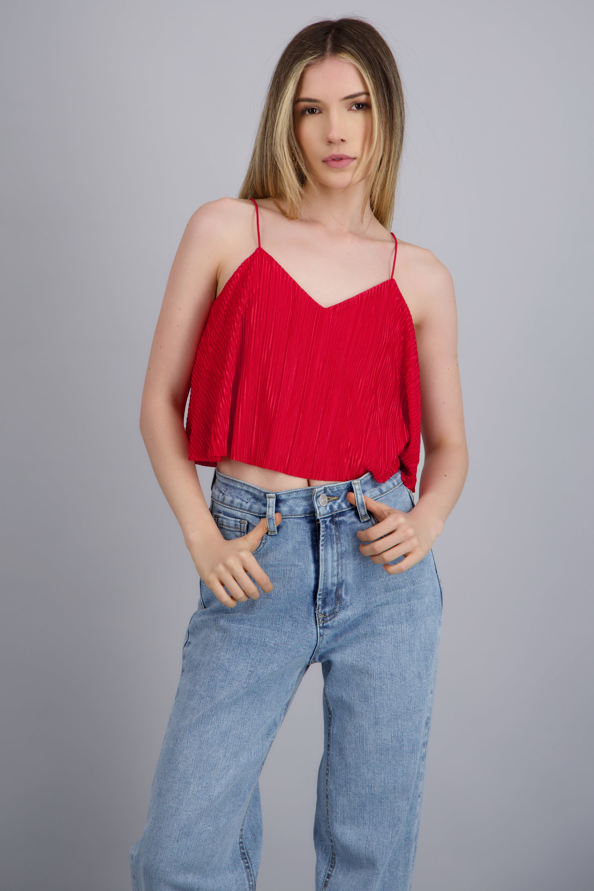 TOP CROP S/M ROJO TOMATE