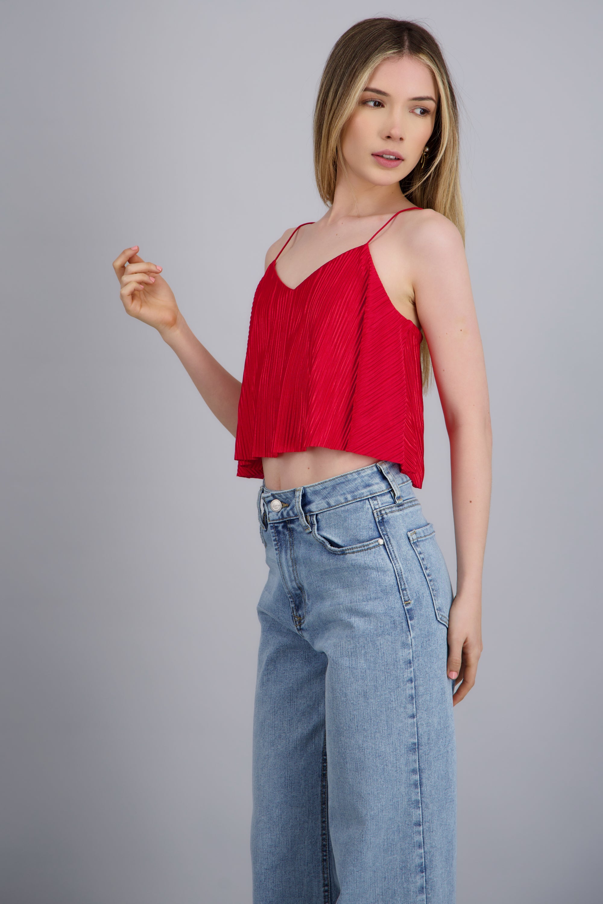 TOP CROP S/M ROJO TOMATE