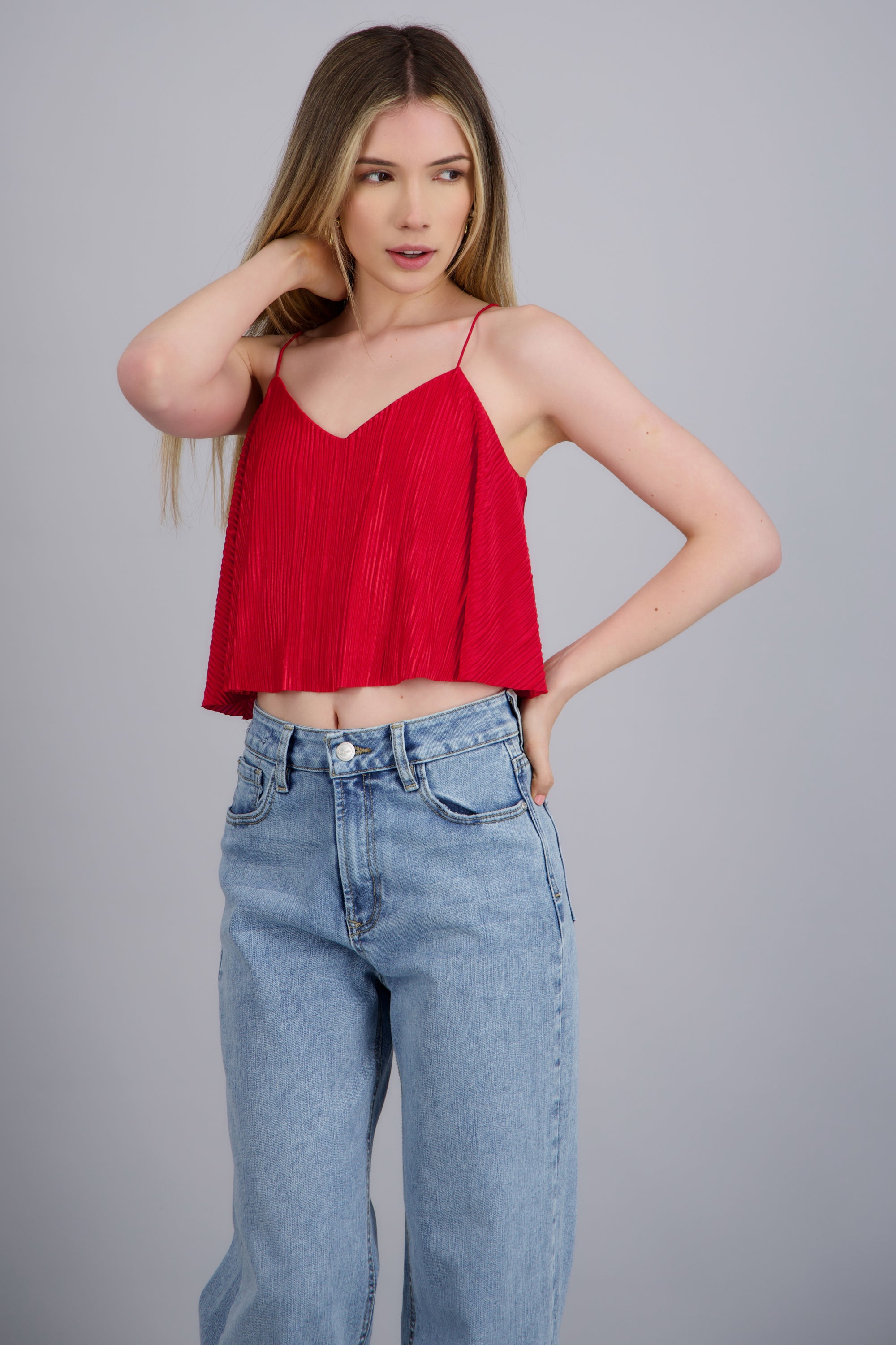 TOP CROP S/M ROJO TOMATE