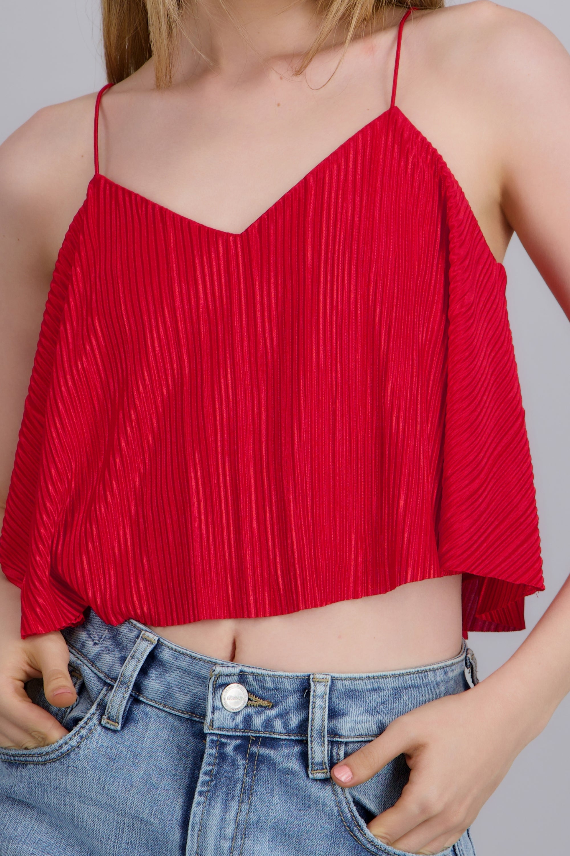 TOP CROP S/M ROJO TOMATE