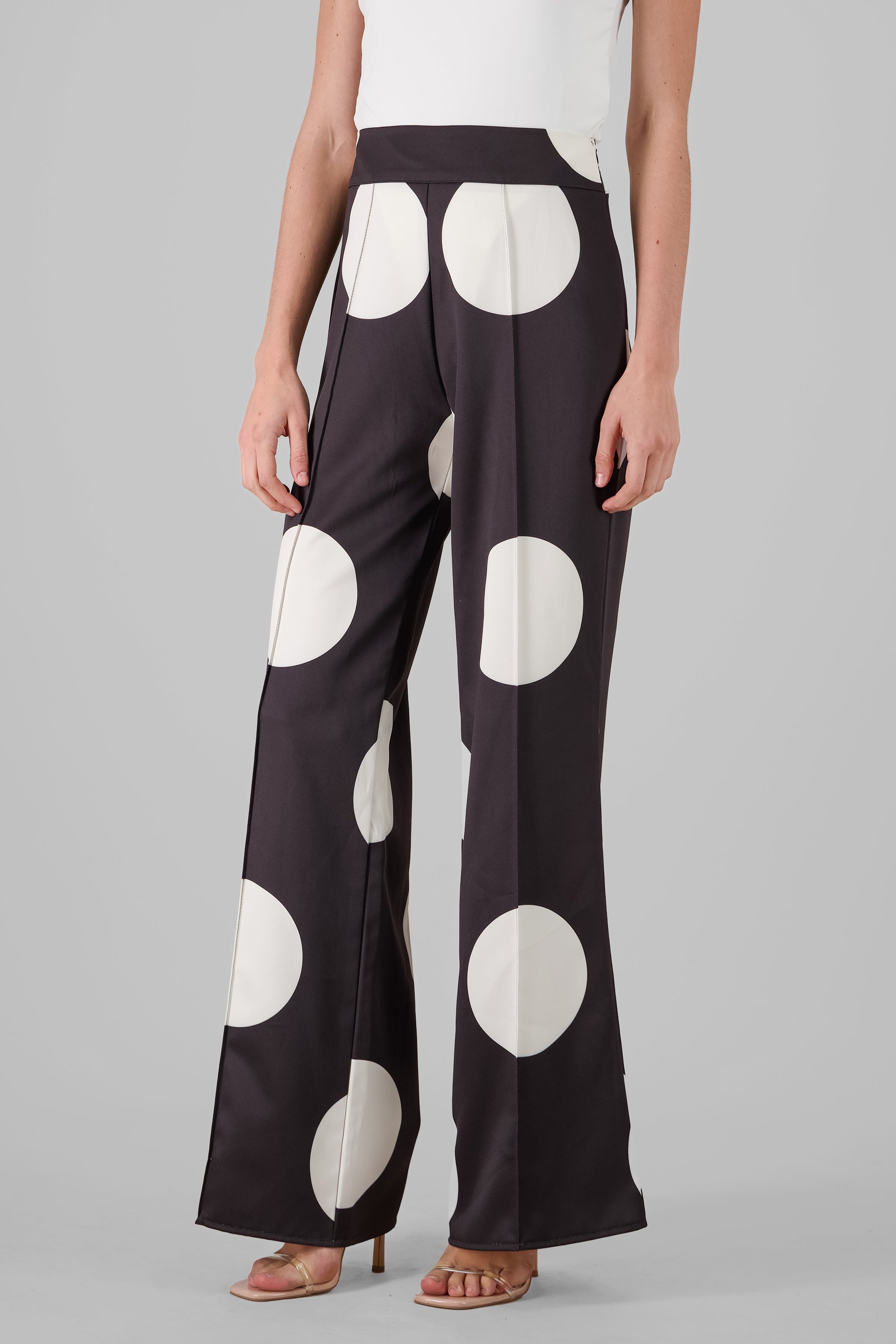 Pantalon satinado polkas NEGRO COMBO