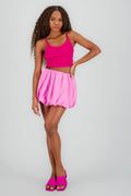 Falda bubble hem lisa