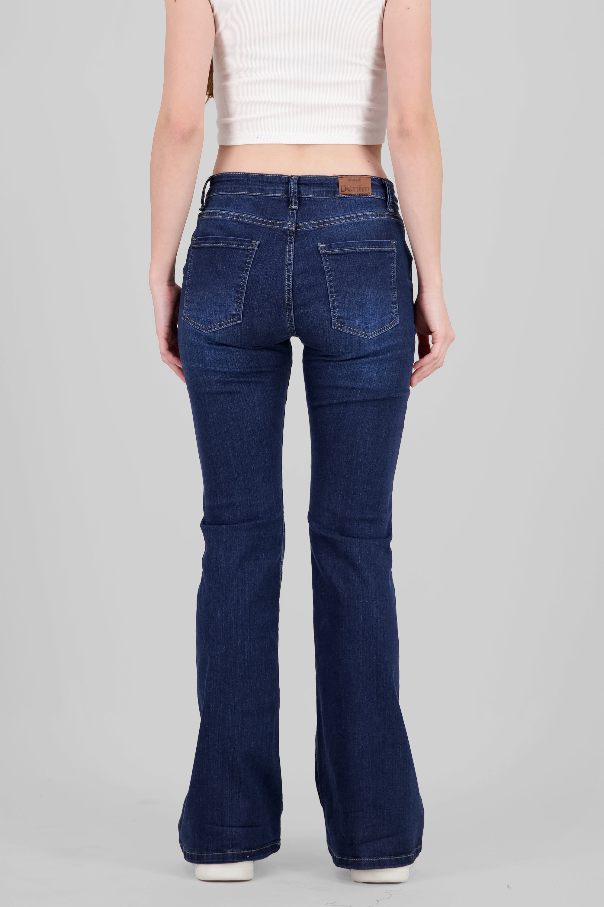 Jeans flare cintura media MEDIUM WASH