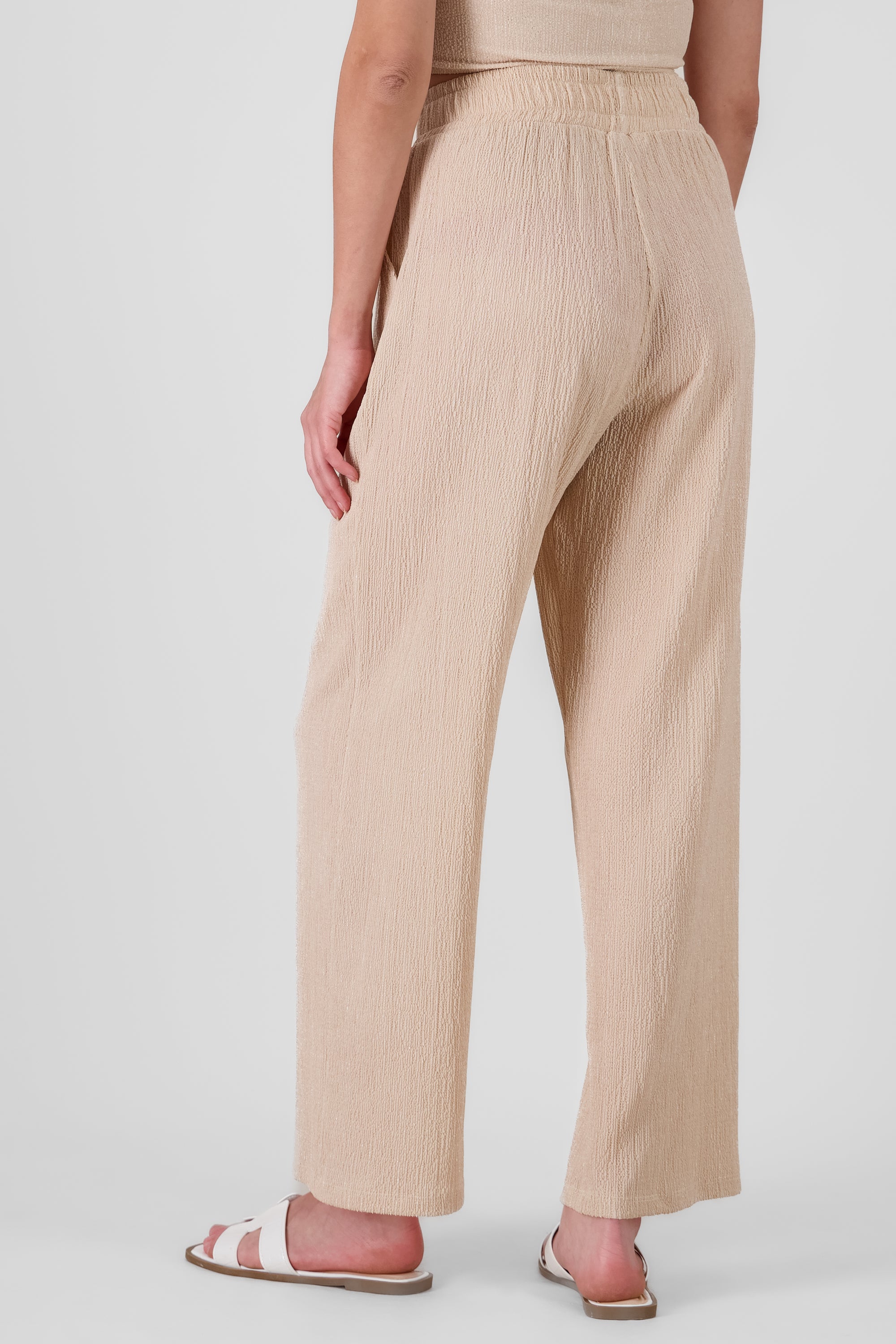 Pantalon jareta textura BEIGE