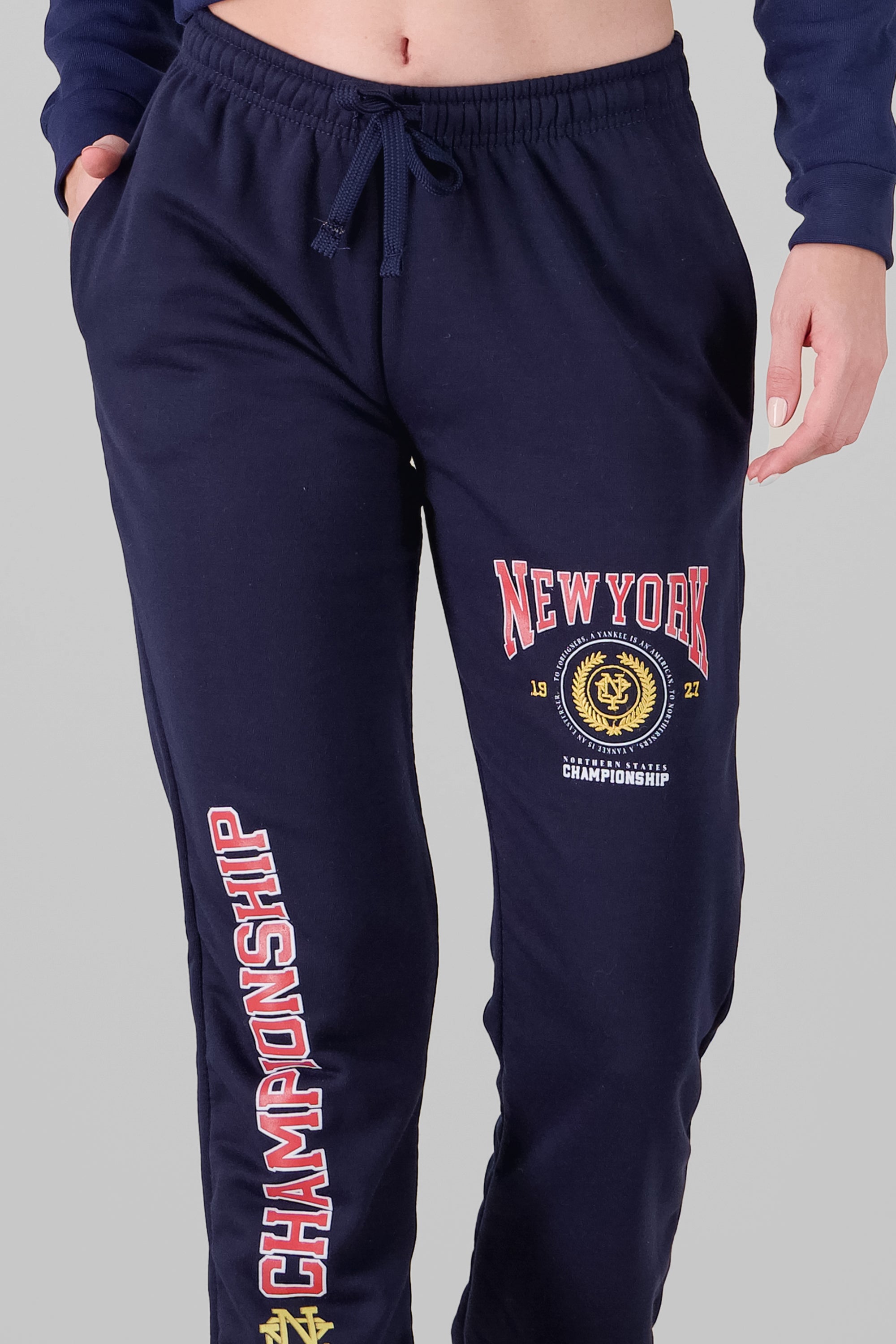 Joggers estampado championship ny MARINO