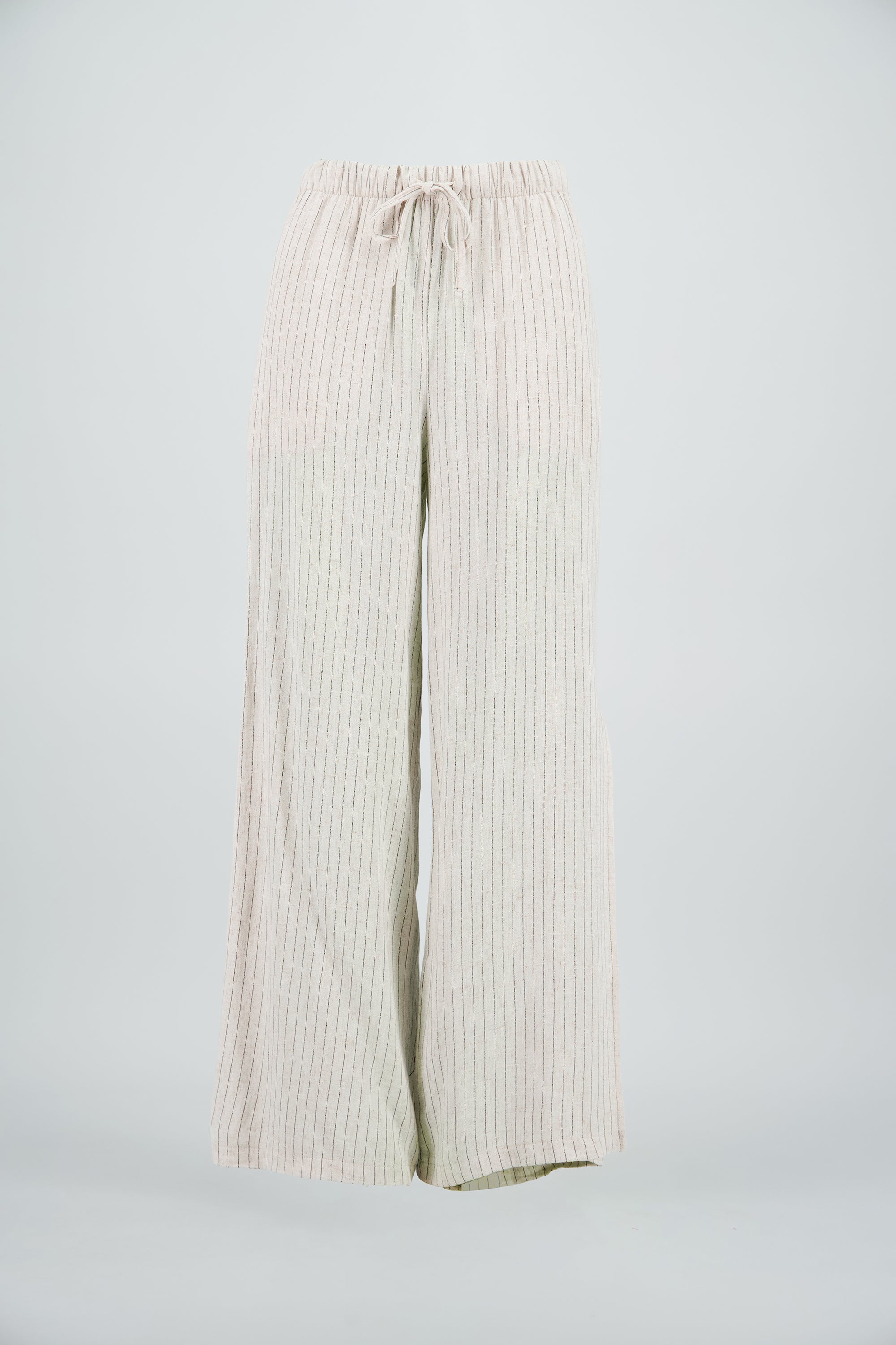 Pantalon rayas lino