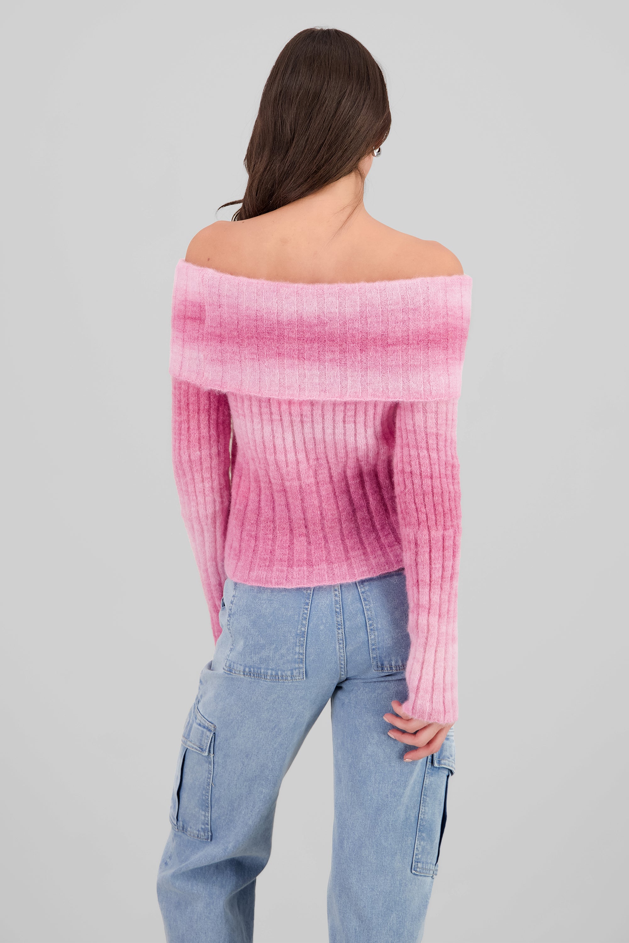 Sueter off shoulder degradado ROSA COMBO