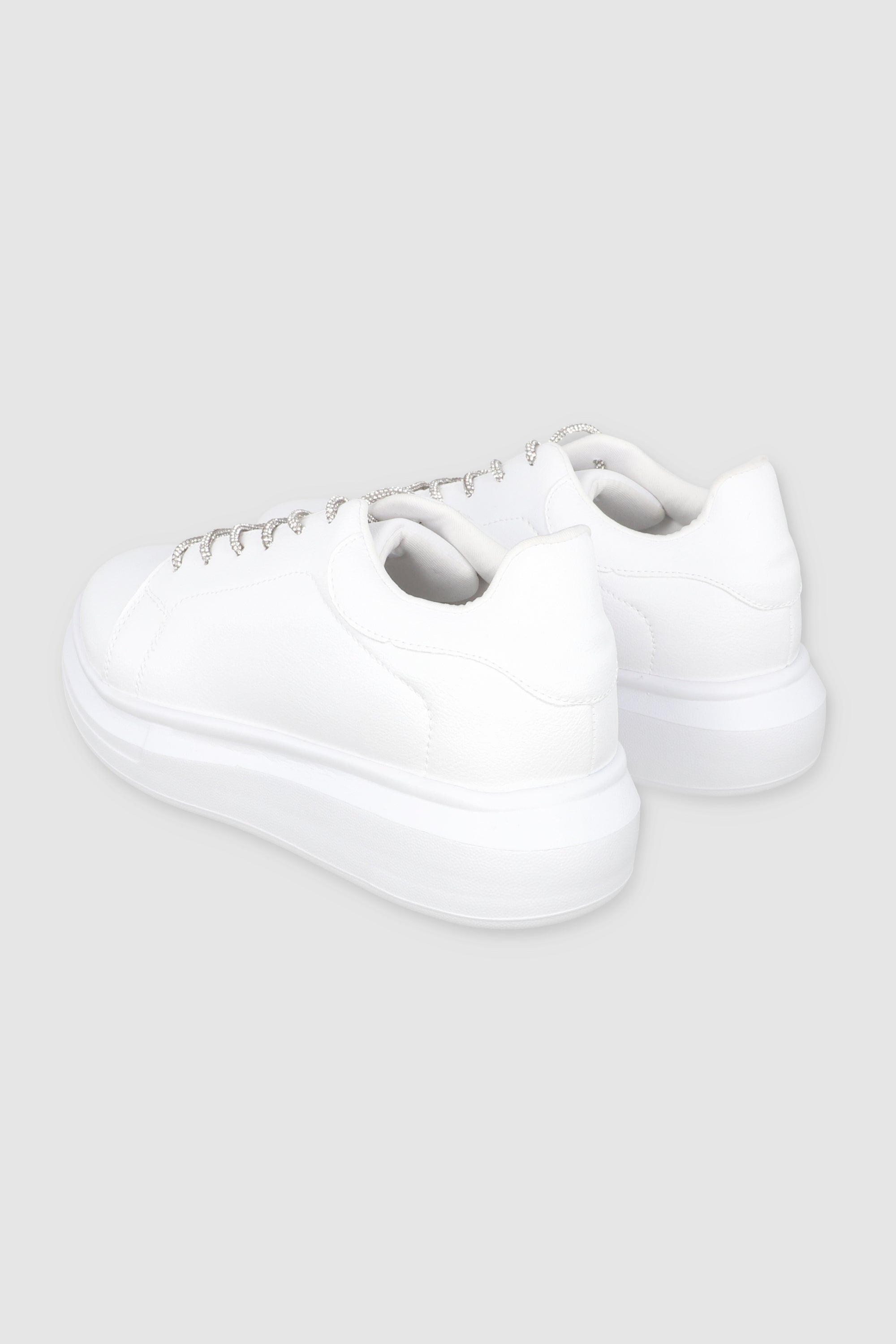 TENIS BUMPY AGUJETA BRILLOS BLANCO