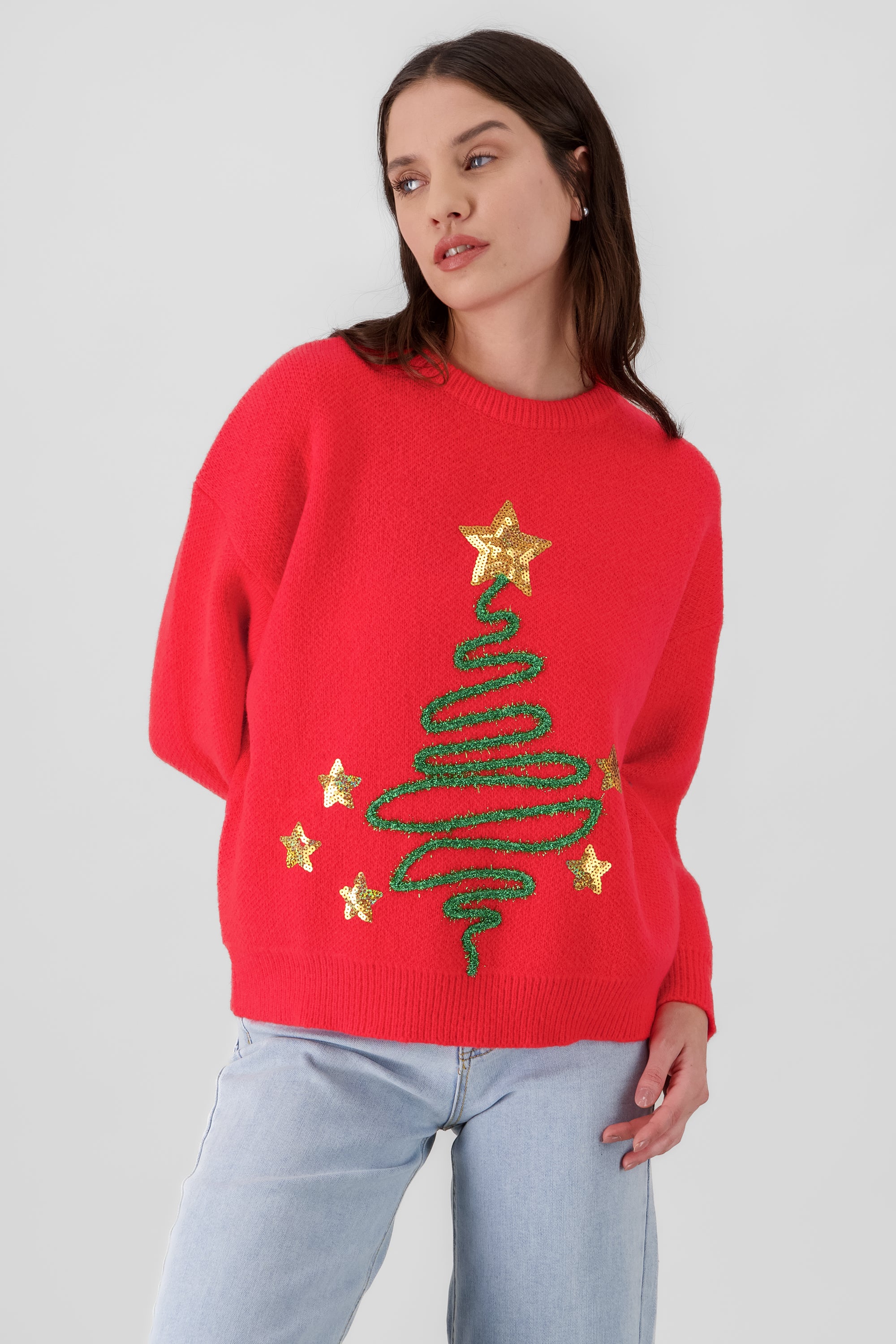 Sueter arbol navideño ROJO