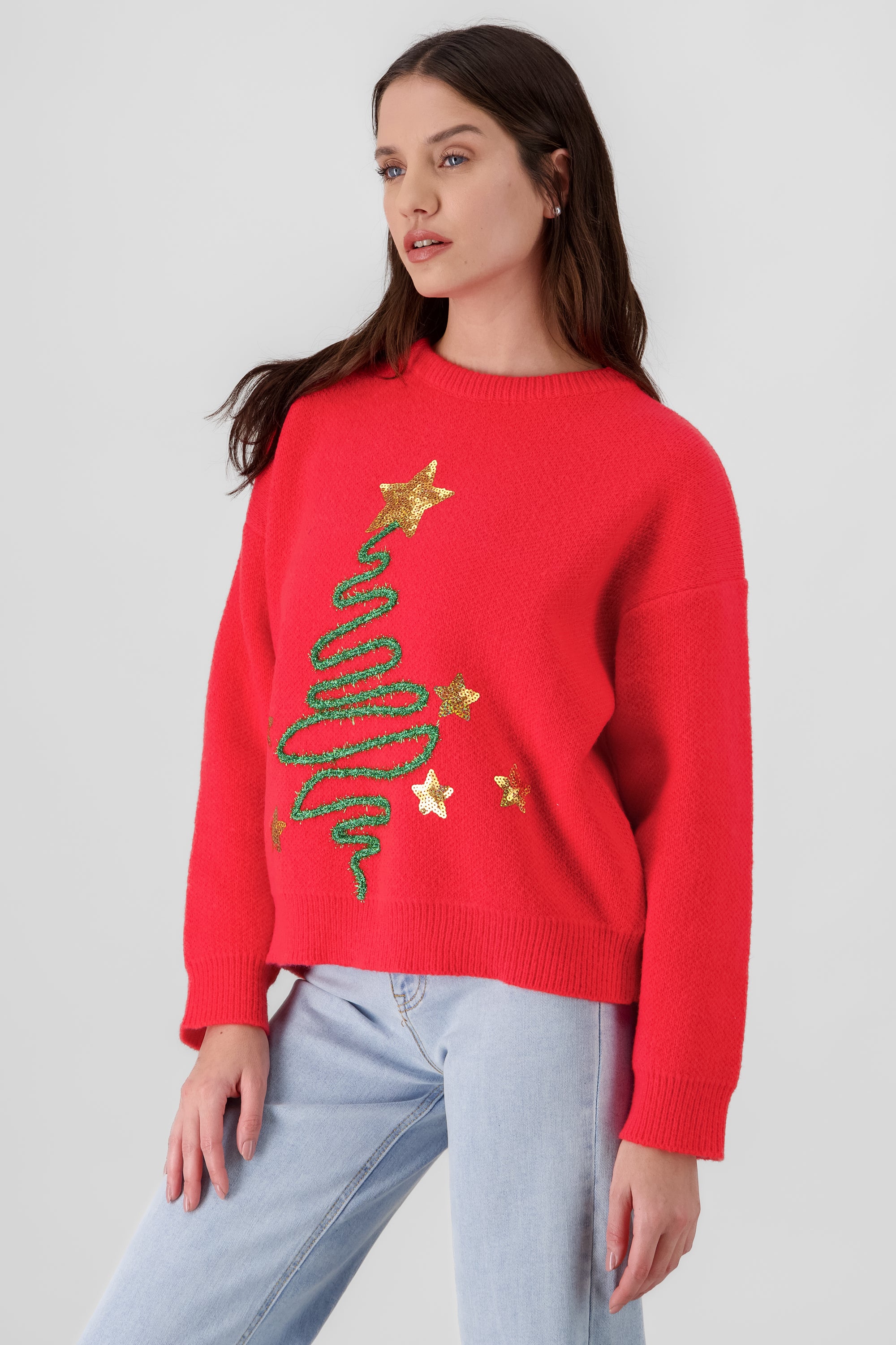 Sueter arbol navideño ROJO