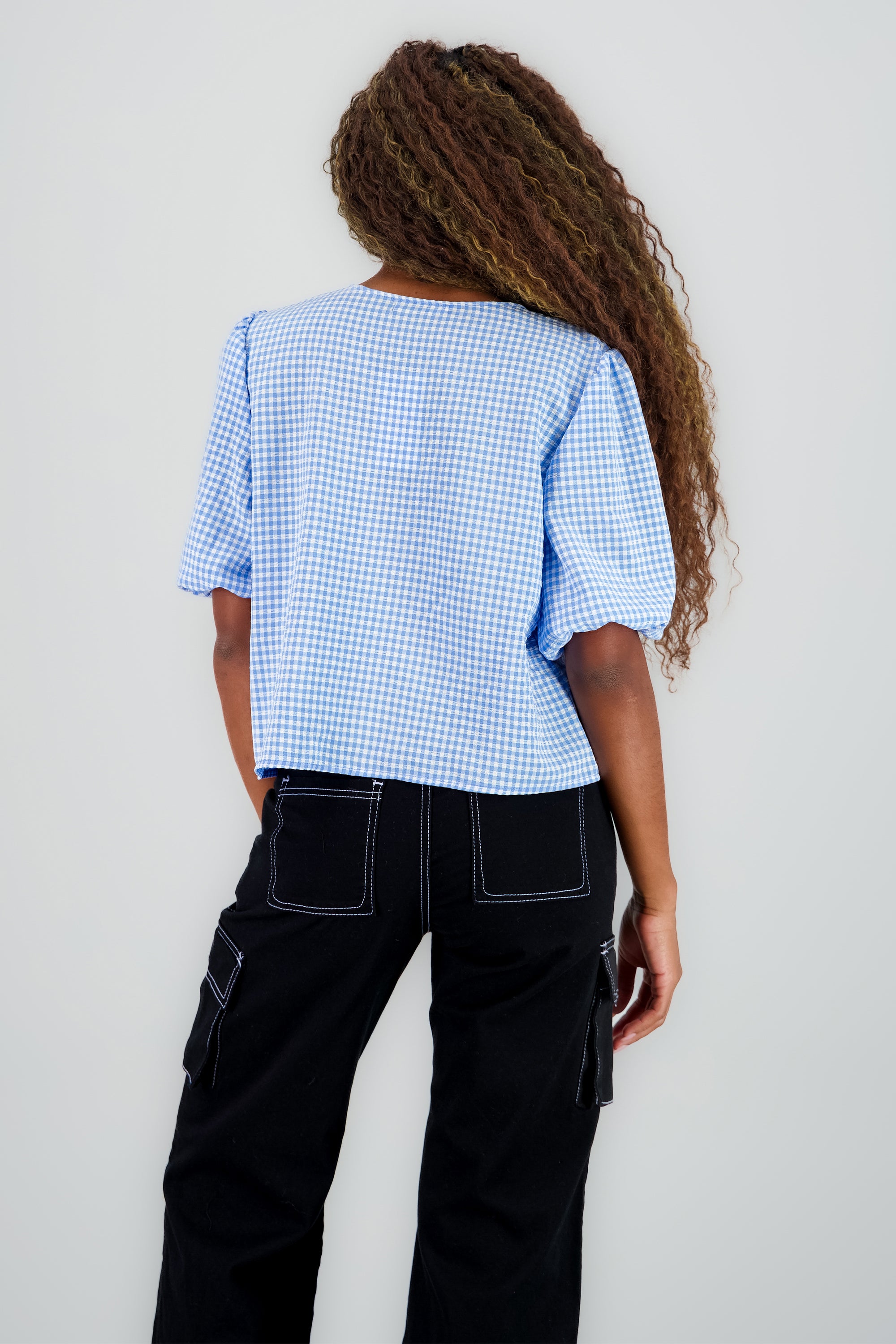 Blusa monos gingham
