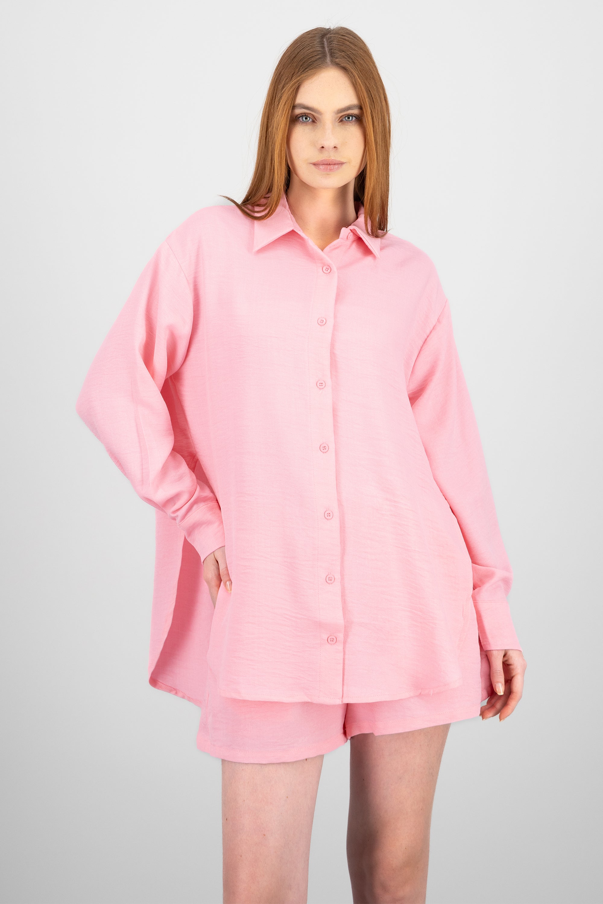 Camisa lisa PALO DE ROSA