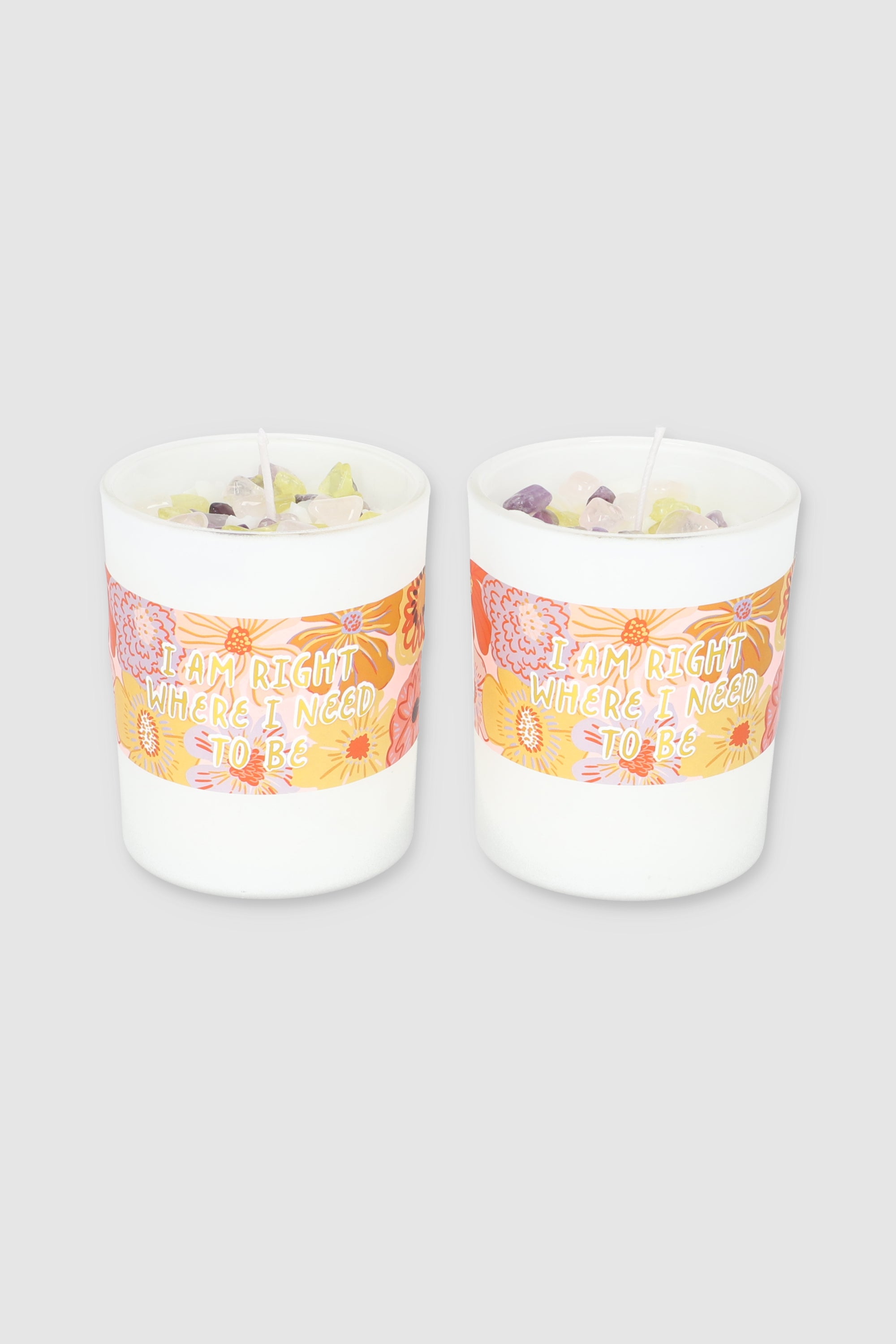 Set DIY velas piedras MULTICOLOR