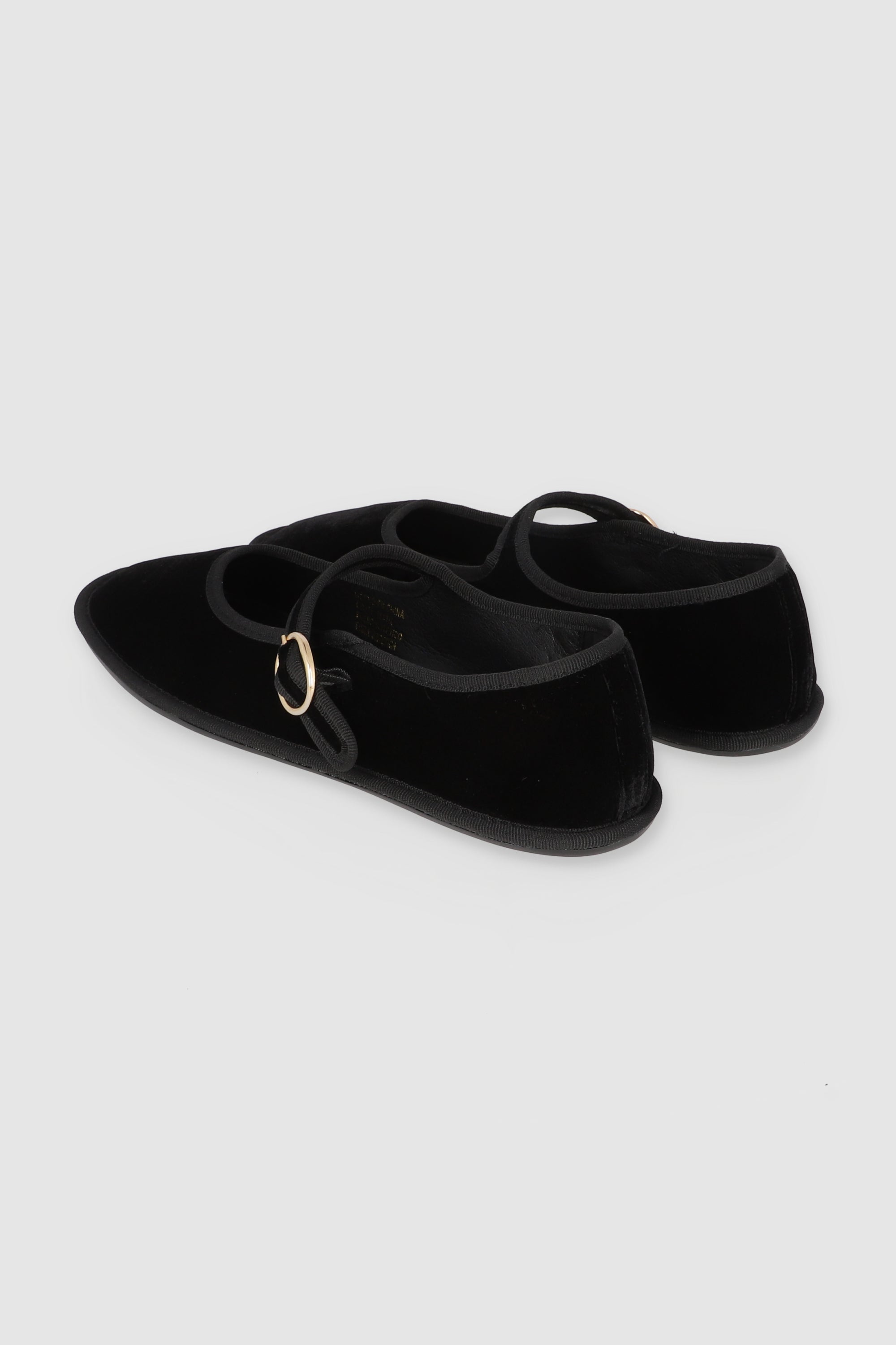 FLATS TERCIOPELO MARY JANE NEGRO