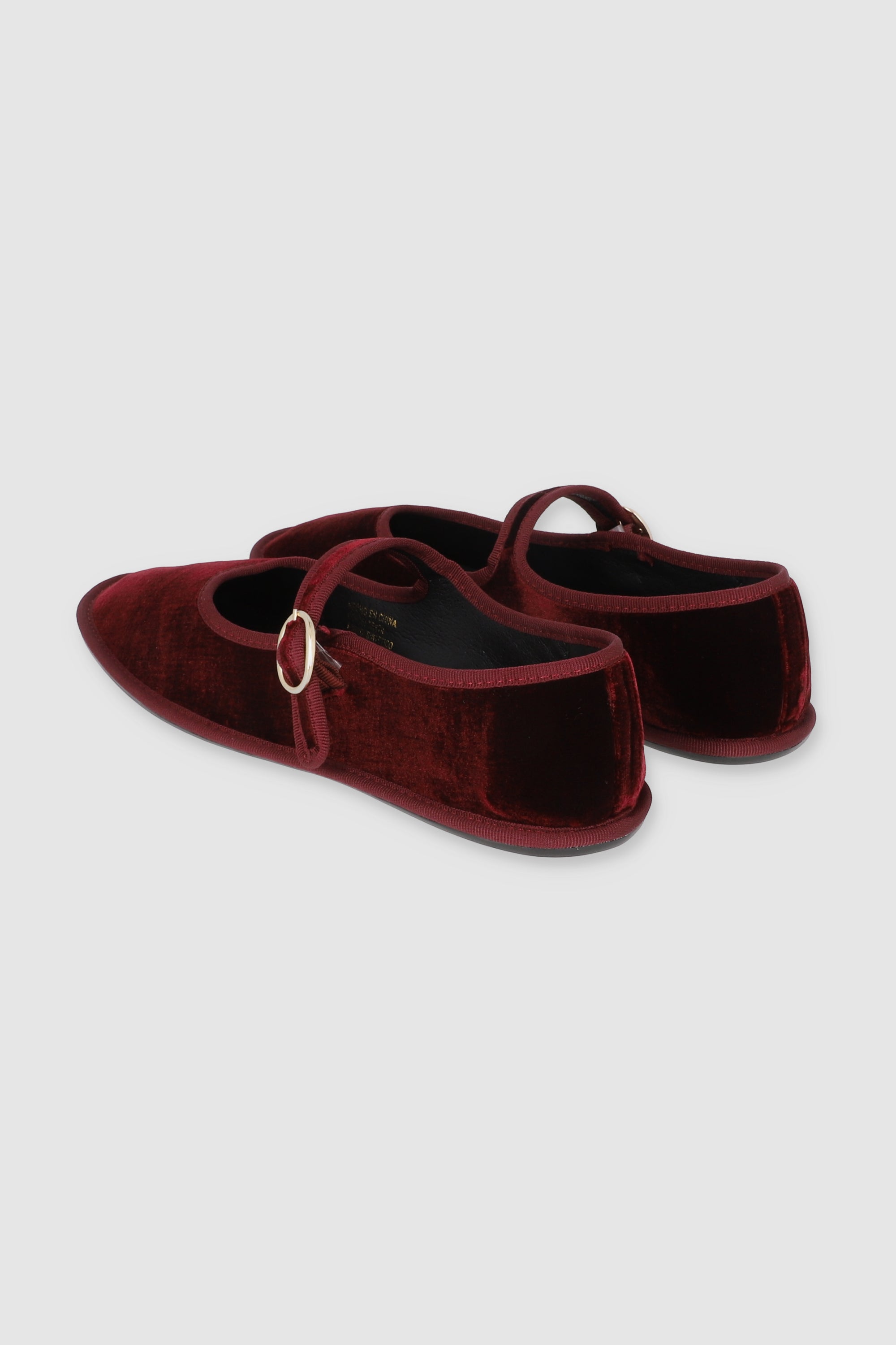 FLATS TERCIOPELO MARY JANE VINO