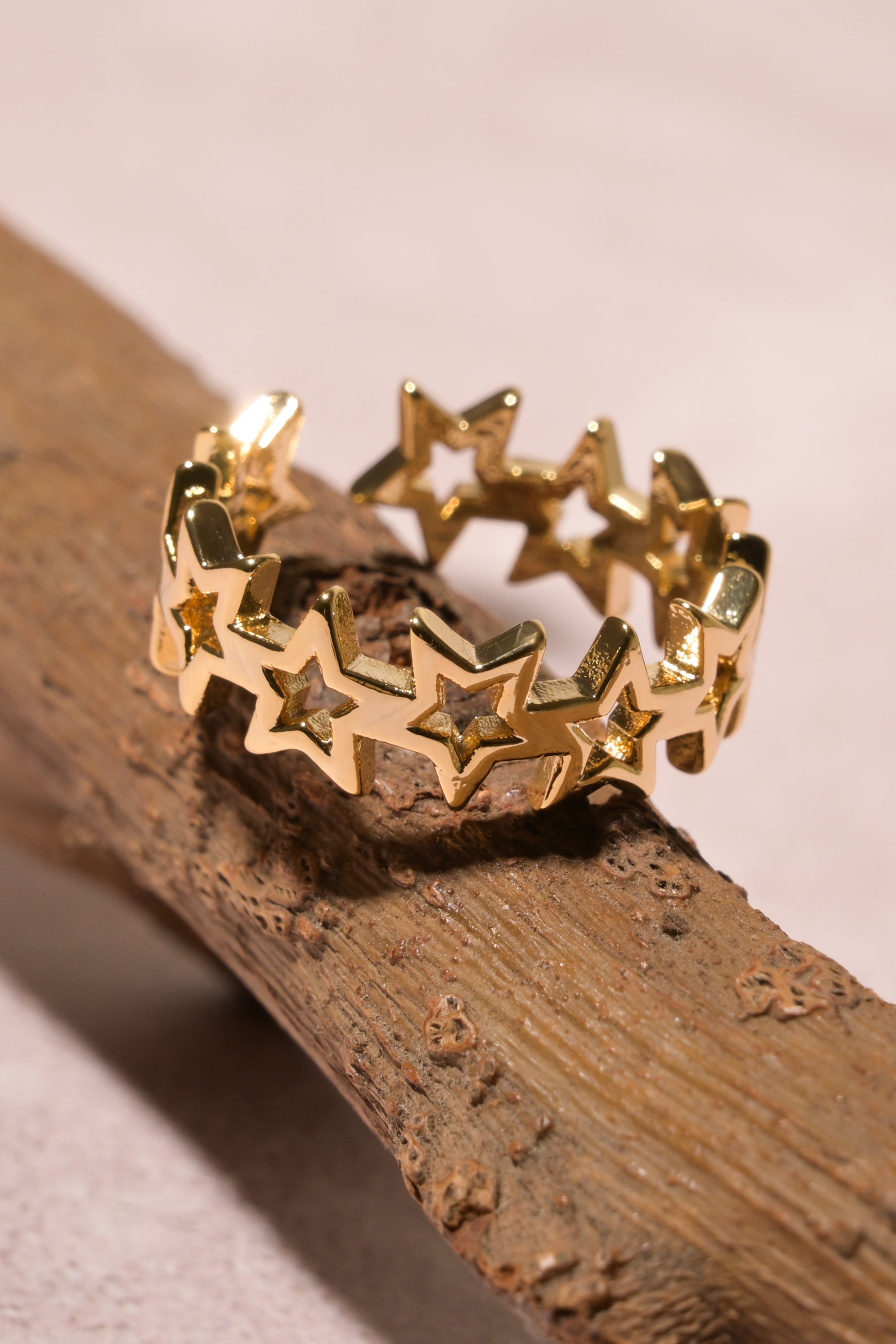 Anillo multi estrellas ORO