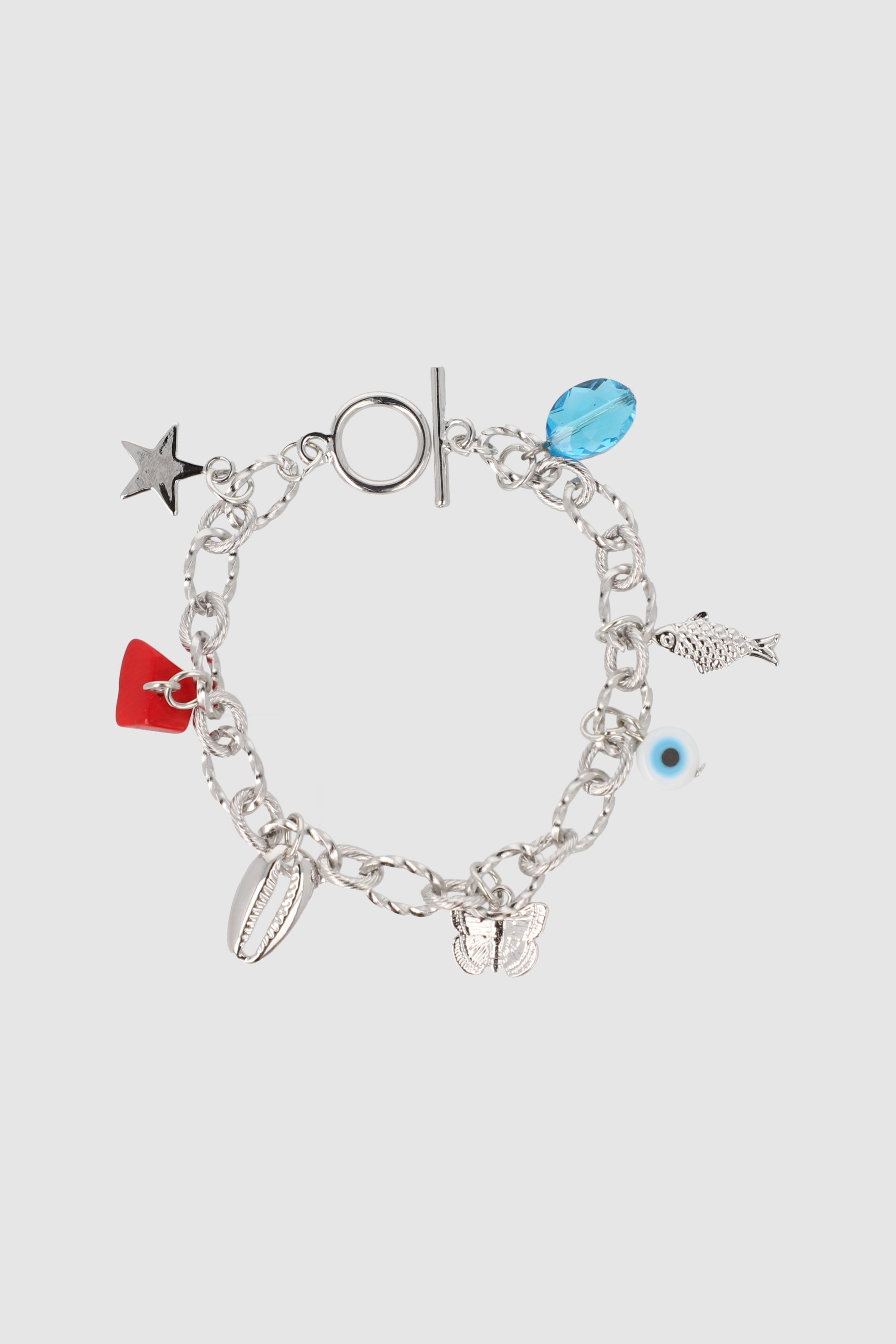 Pulsera multi charms PLATA