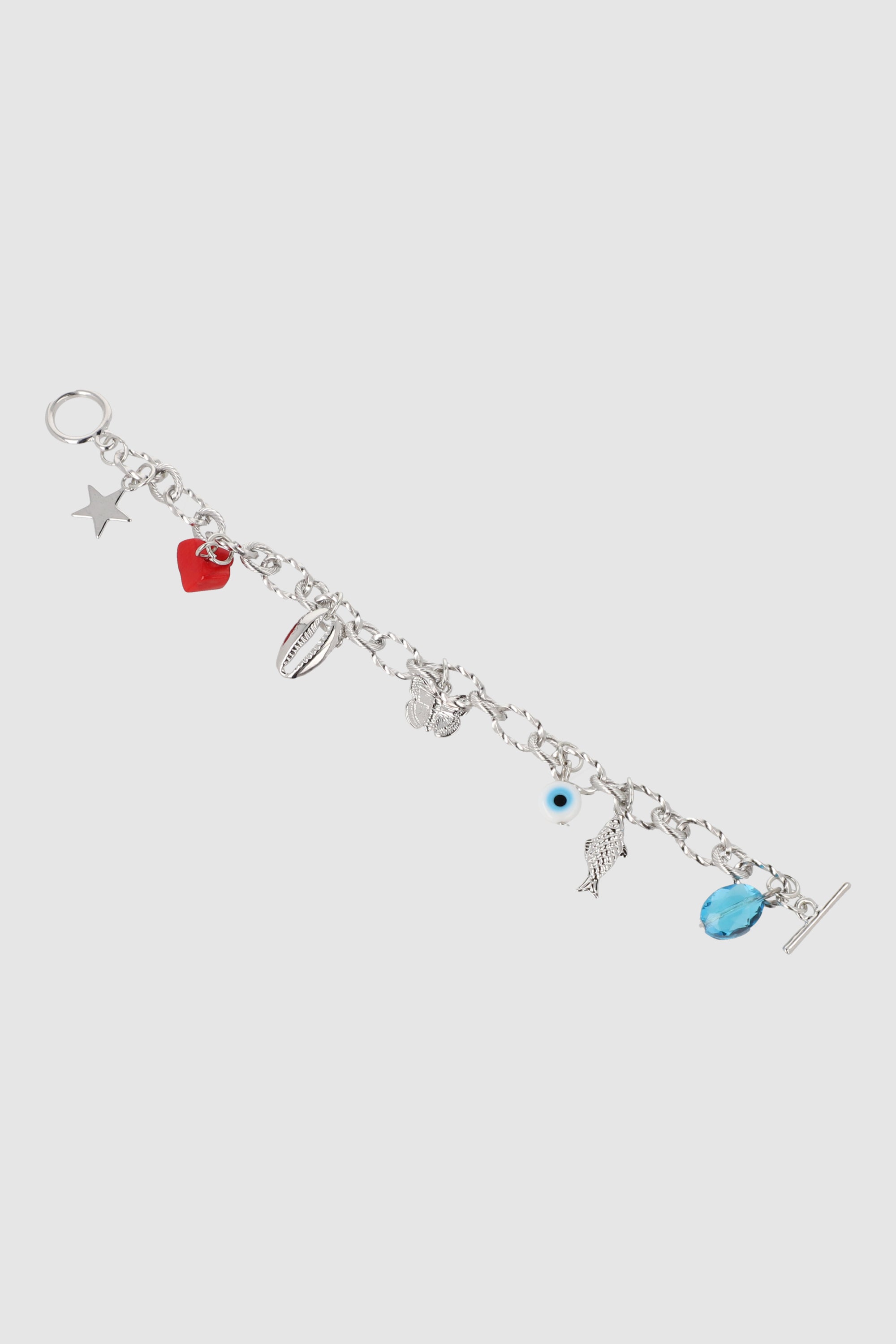 Pulsera multi charms PLATA