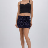 Falda mini lentejuelas