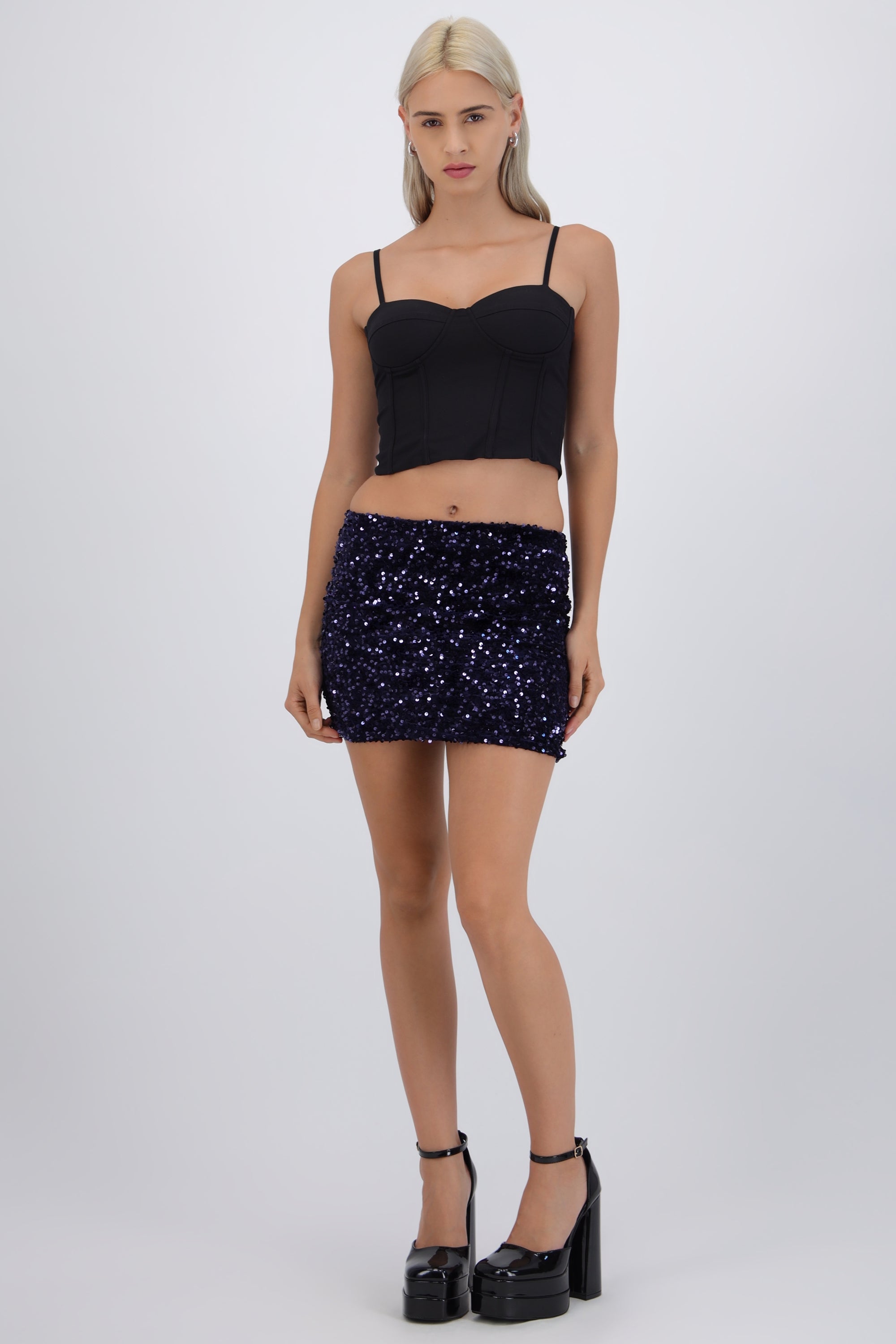 Falda mini lentejuelas