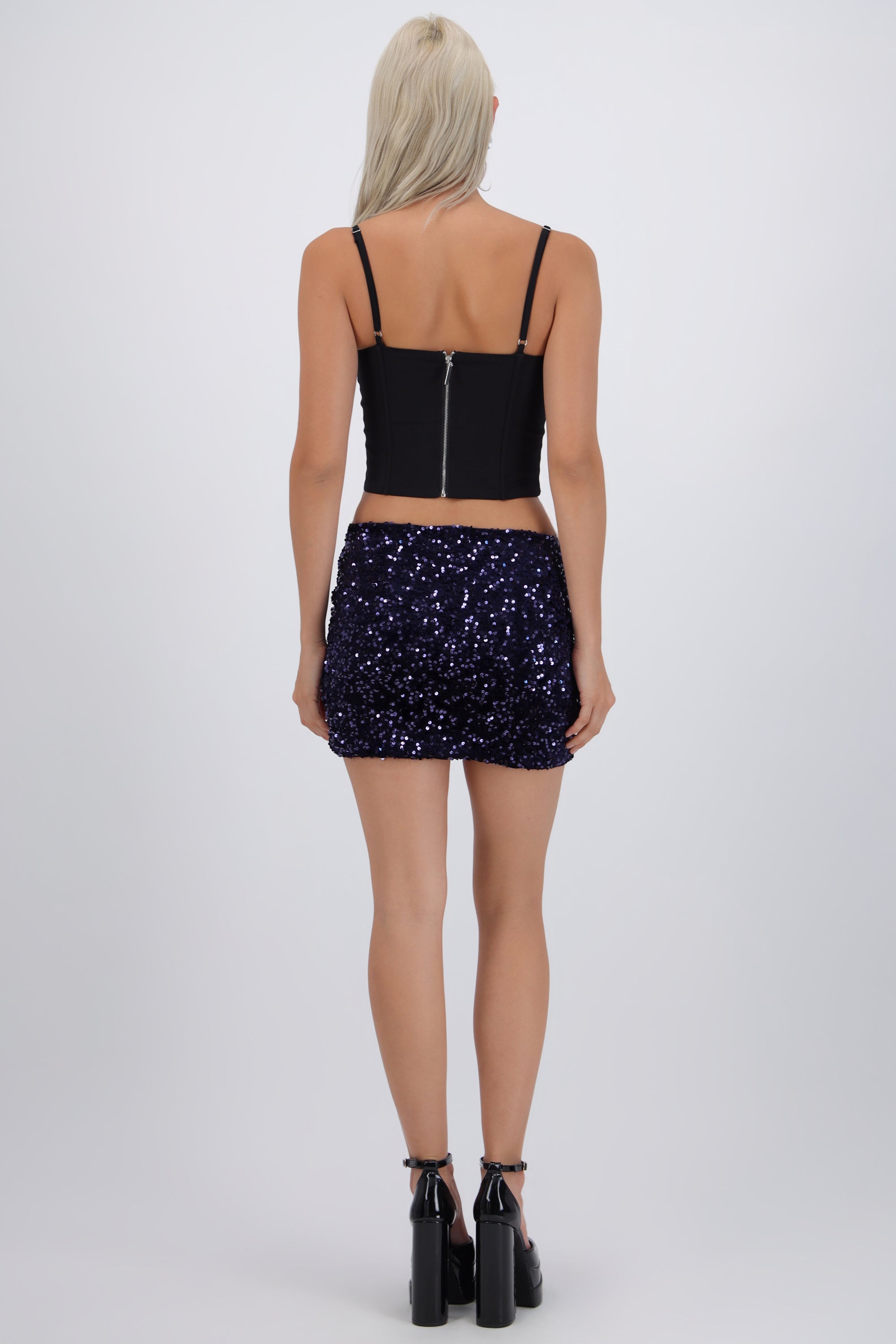 Falda mini lentejuelas