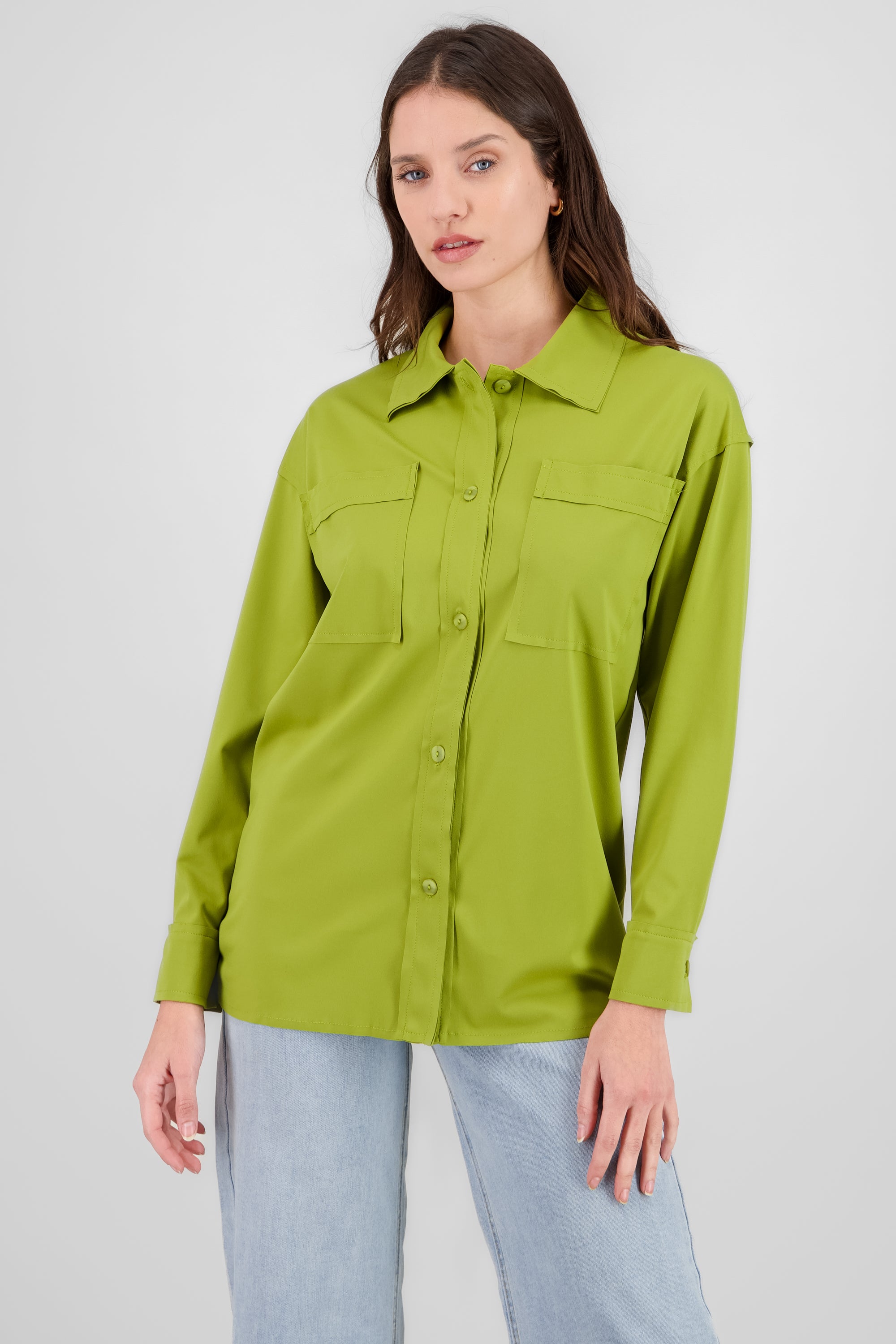 Sobre camisa oversized VERDE LIMA