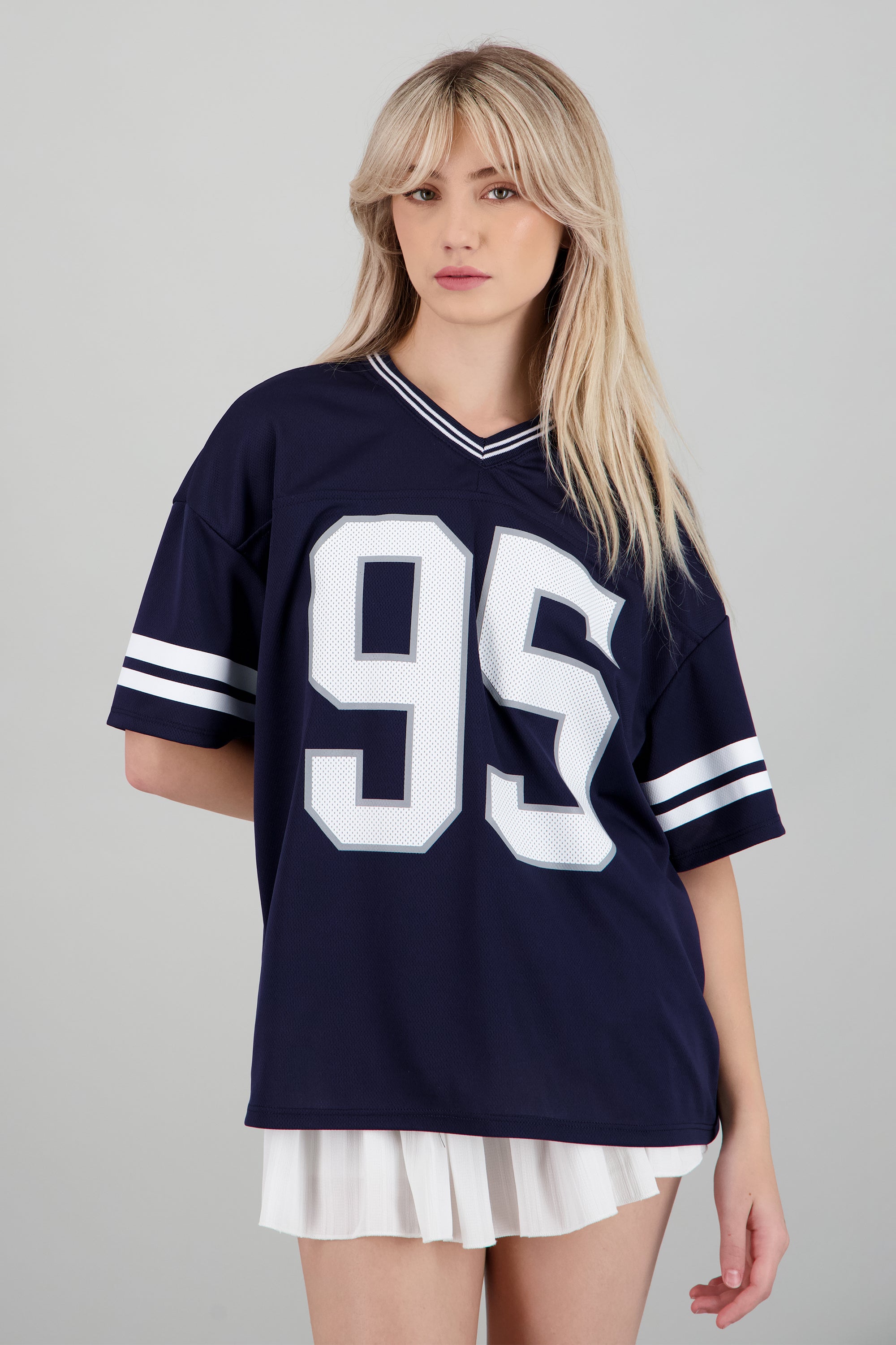 Playera deportiva estampado numeros MARINO