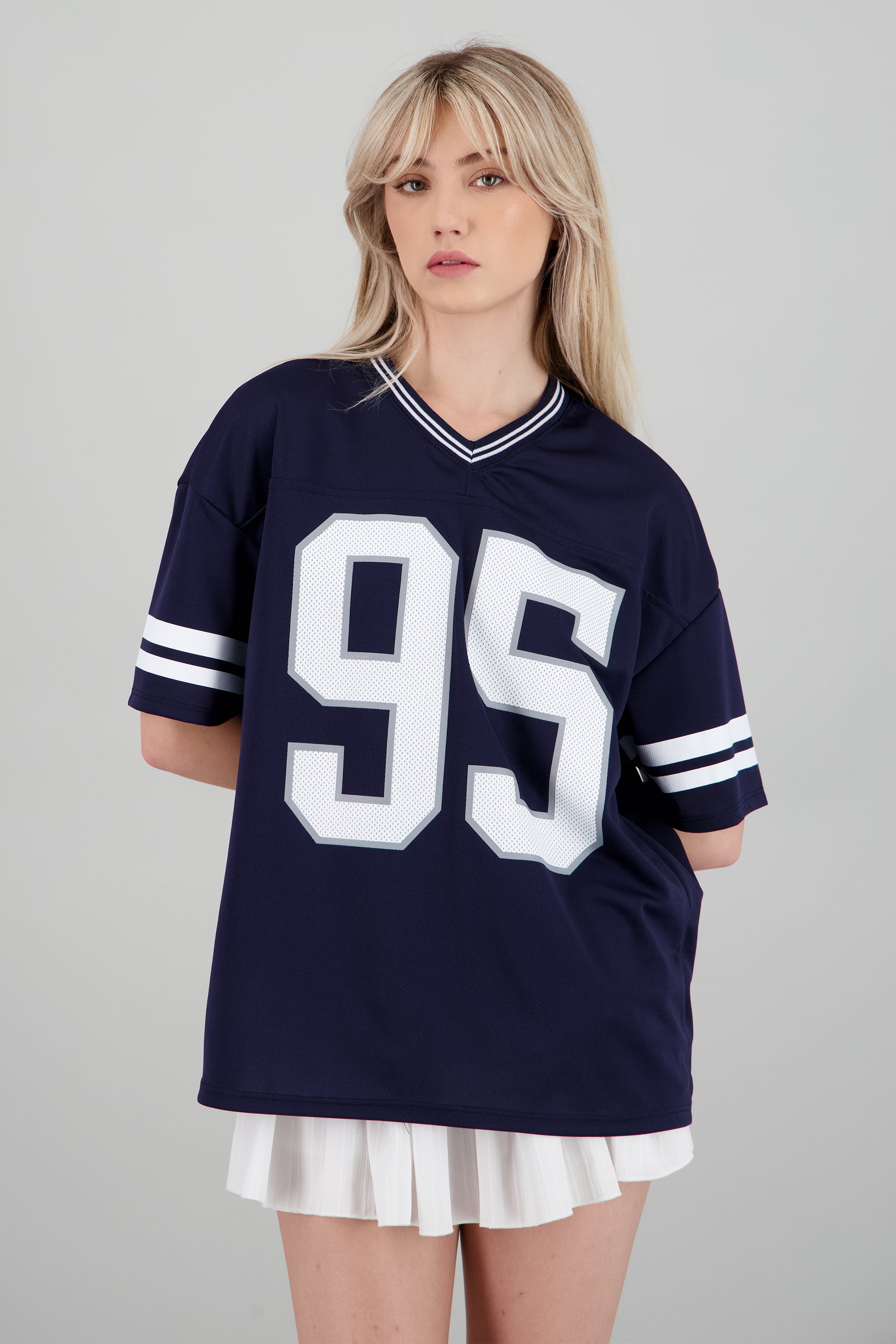 Playera deportiva estampado numeros MARINO