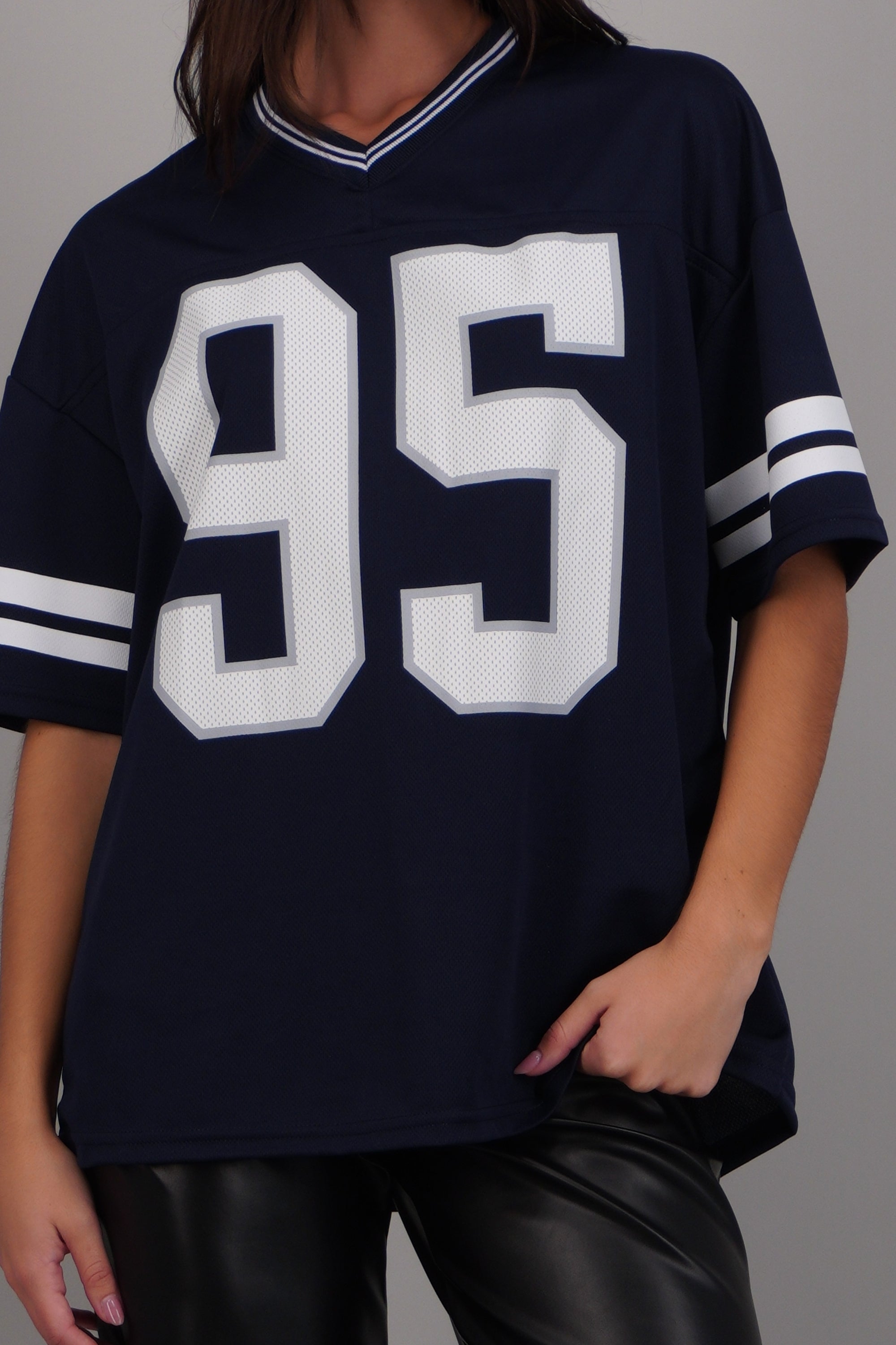 Playera deportiva estampado numeros MARINO