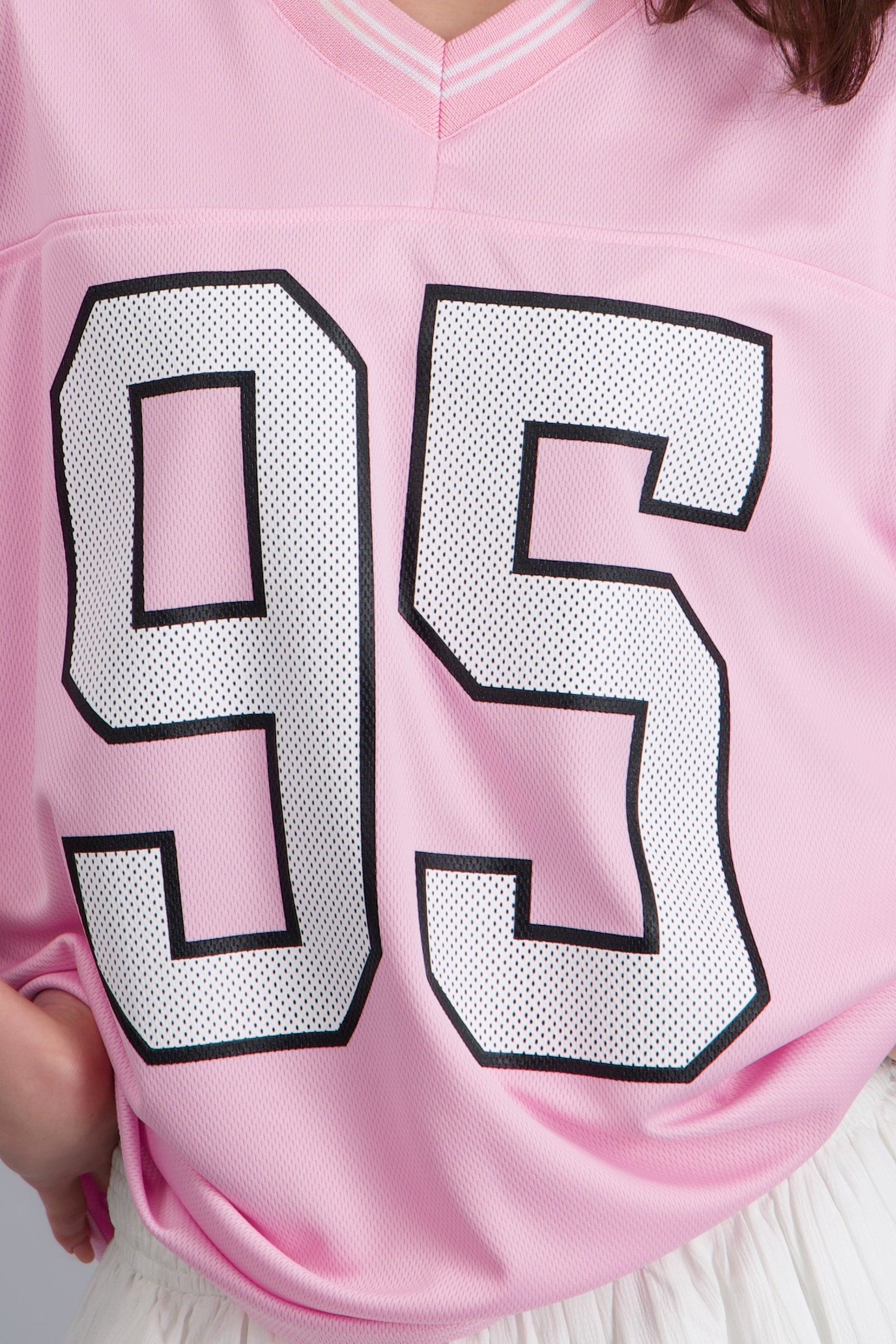 Playera deportiva estampado numeros CORAL