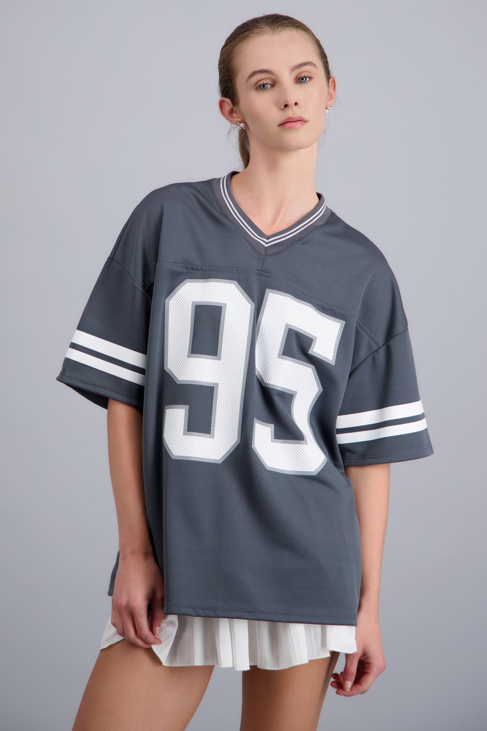 Playera deportiva estampado numeros PETROLEO