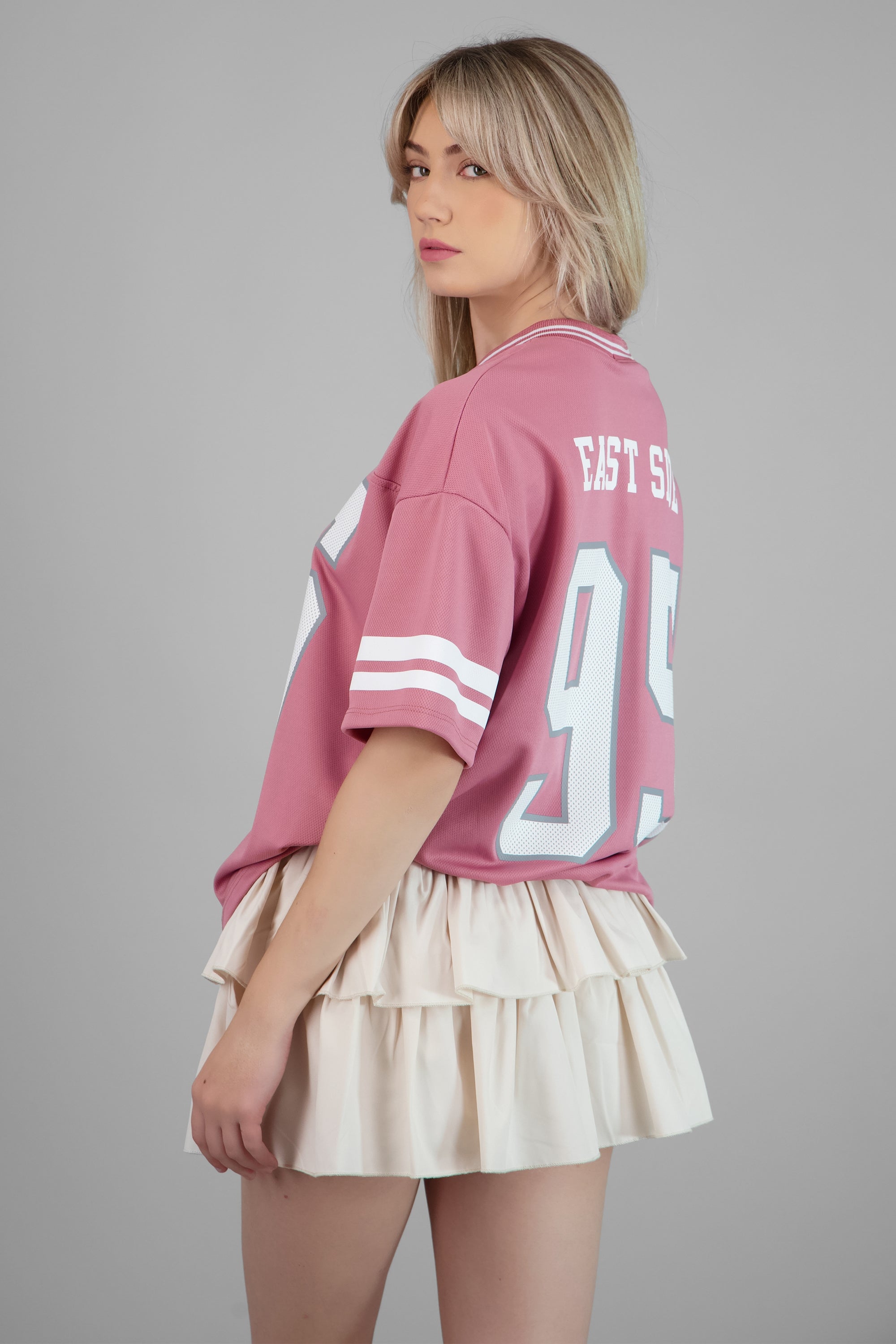 Playera deportiva estampado numeros MARSALA